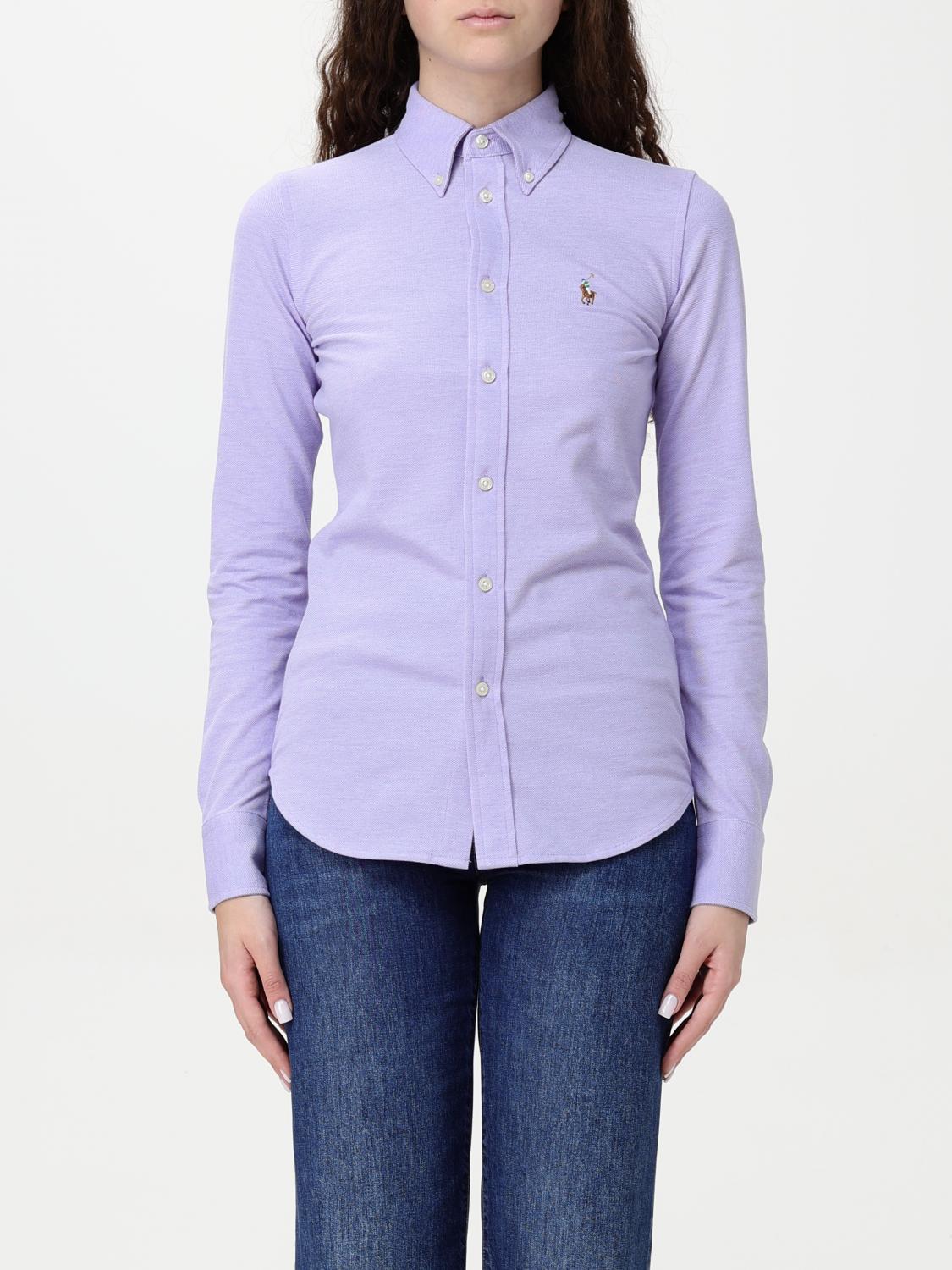 Polo Ralph Lauren Shirt Woman Color Lilac In Lila