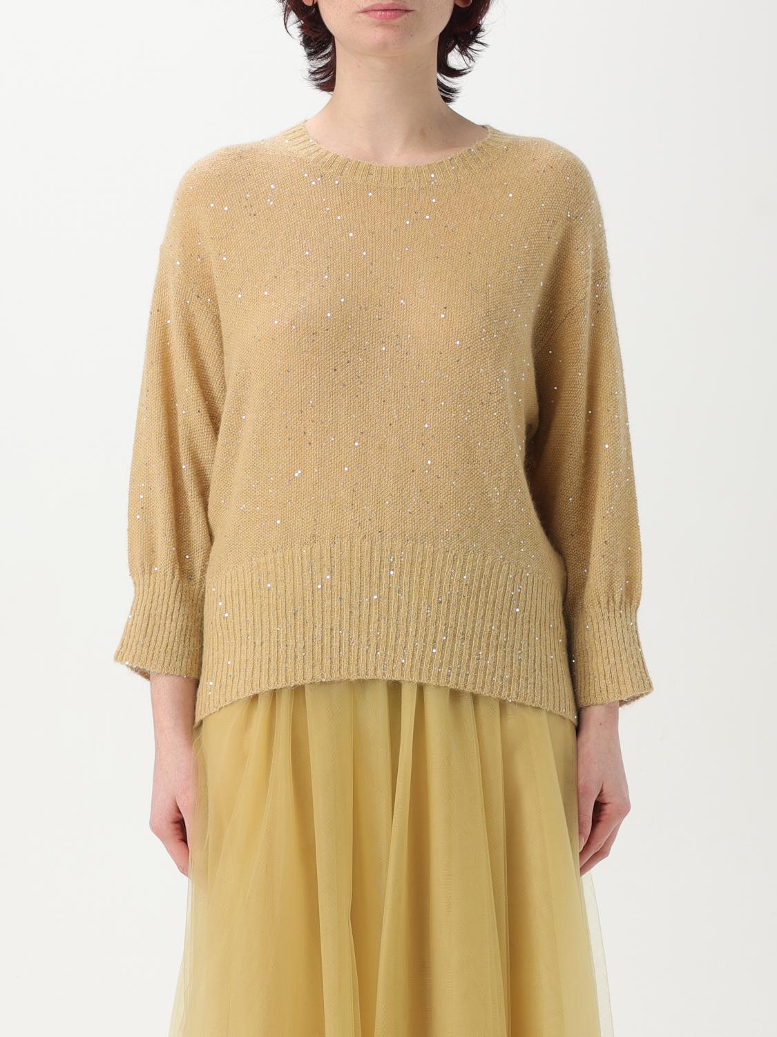 FABIANA FILIPPI SWEATER FABIANA FILIPPI WOMAN COLOR GOLD G46357047
