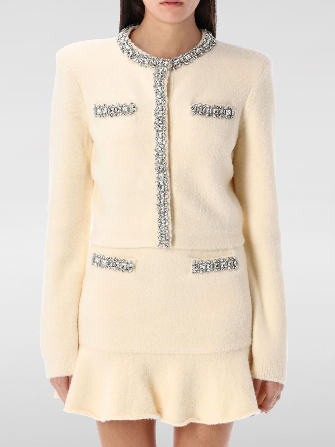 SELF-PORTRAIT CARDIGAN SELF-PORTRAIT WOMAN COLOR WHITE G46409001
