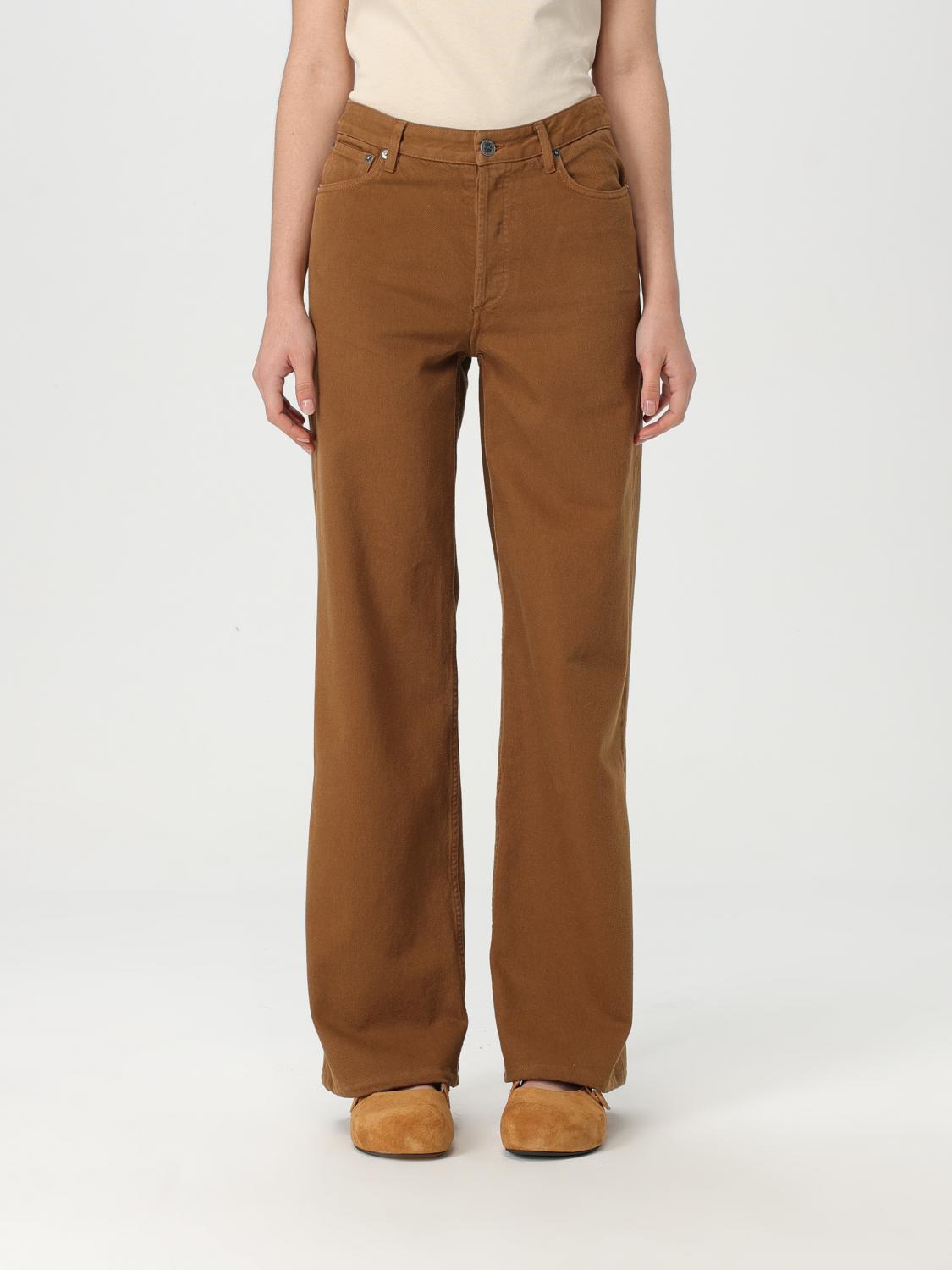 Apc A.p.c. Camel Wool Pant In Brown