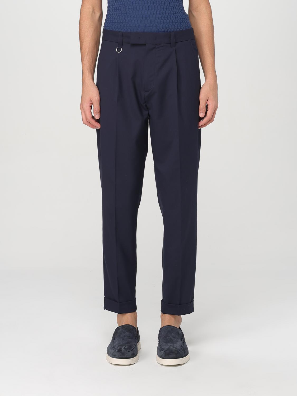 Shop Paolo Pecora Pants Men Color Blue