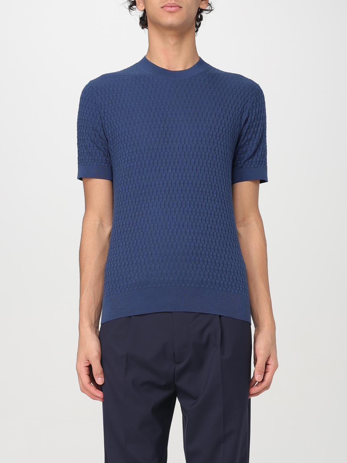 Shop Paolo Pecora T-shirt Men Color Blue