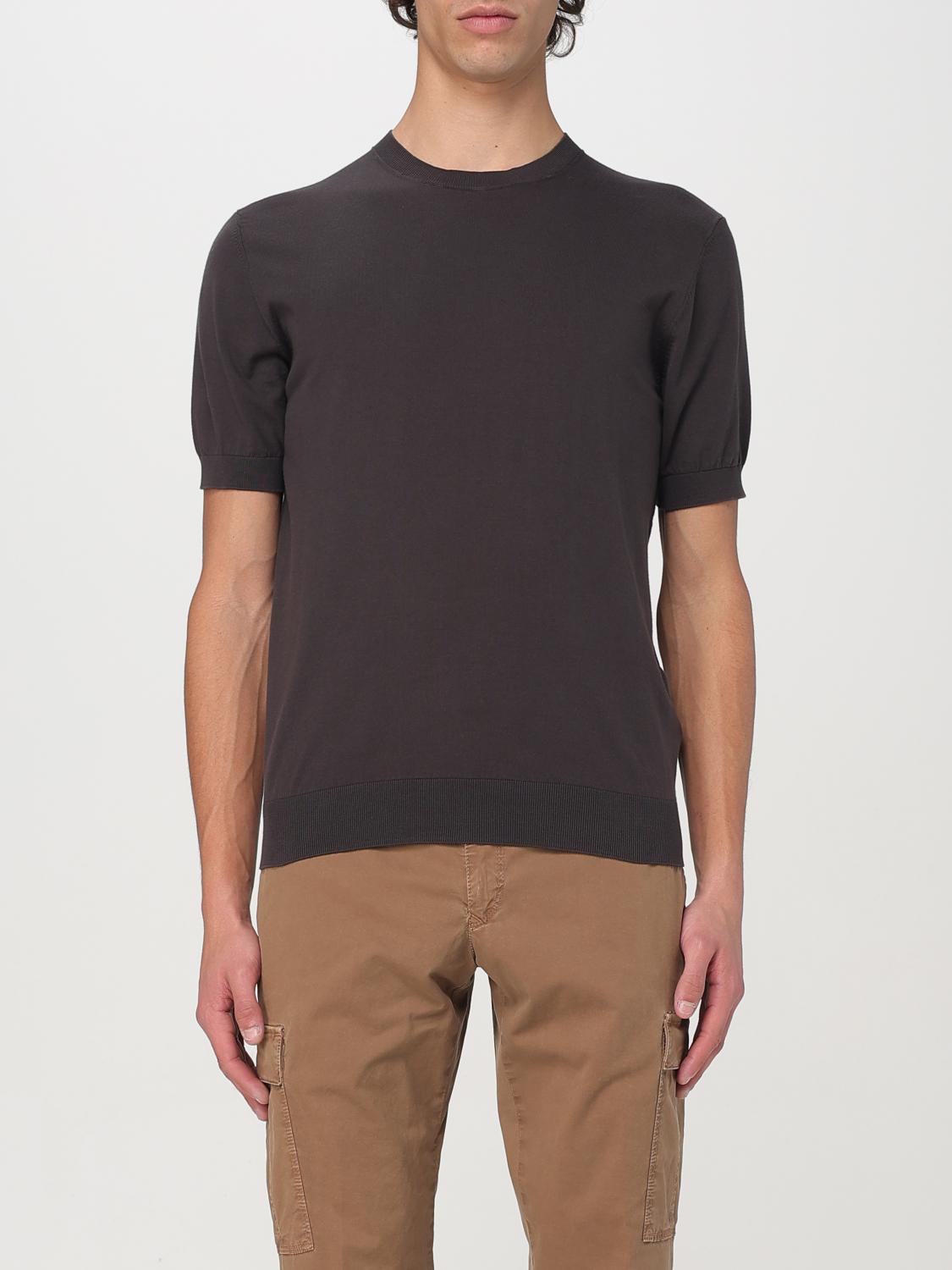 Shop Paolo Pecora T-shirt Men Color Brown