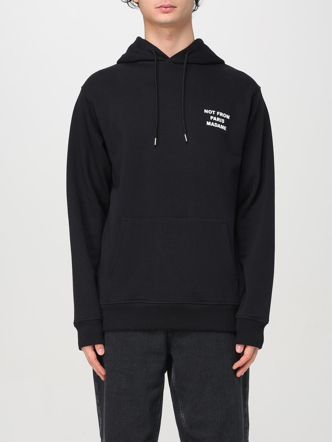 Drôle De Monsieur Le Hoodie Slogan Sweatshirt In Black