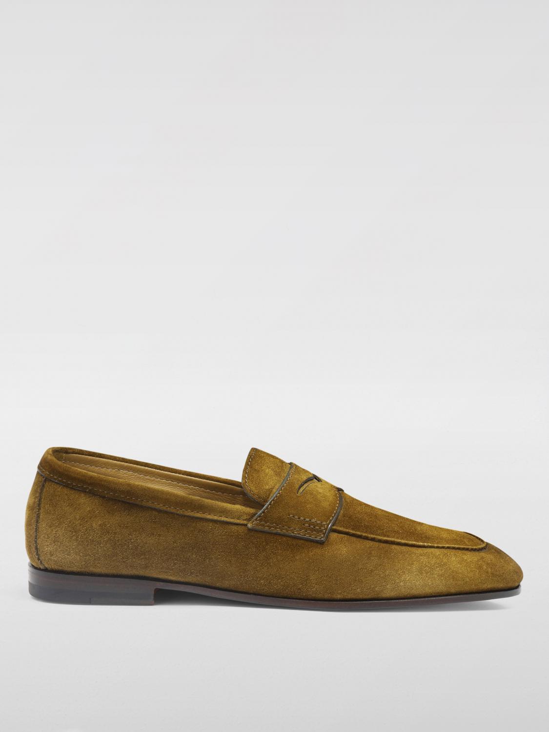 Santoni Loafers Men Color Green In Green