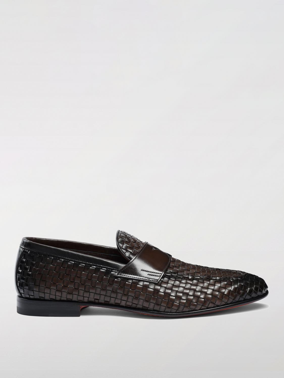 SANTONI Loafers Men color Brown SANTONI