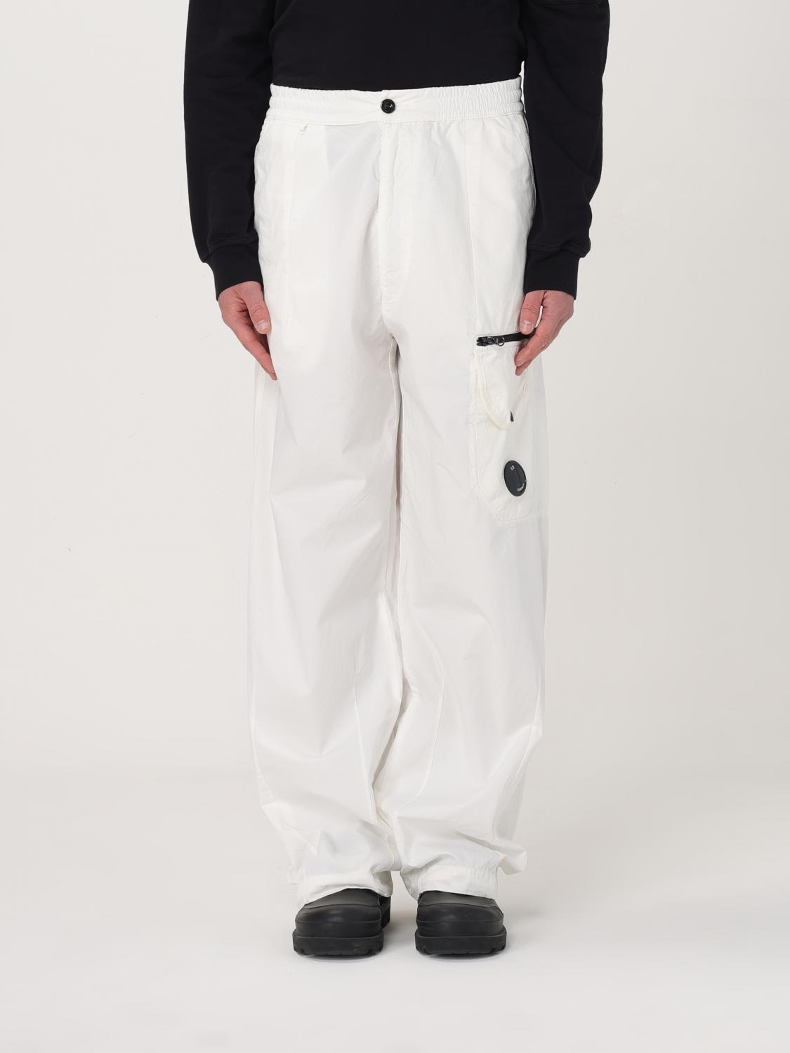 C.p. Company C.p.company Microreps Boxy Cargo Pants In White