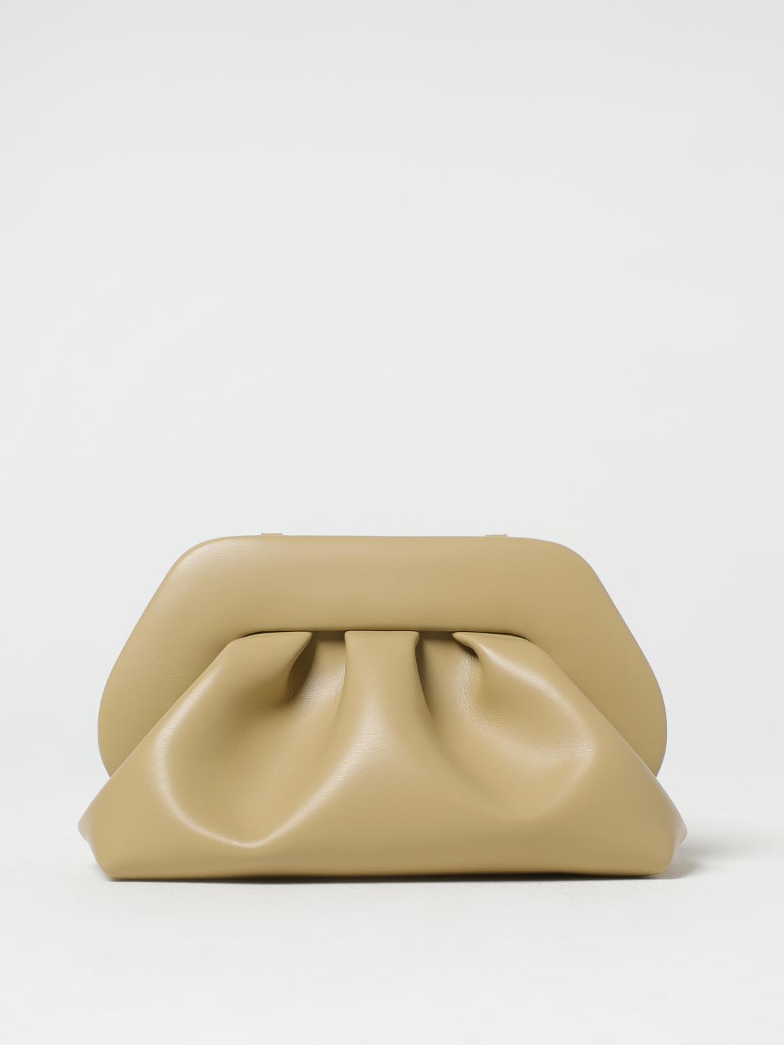 Themoirè Clutch Woman Color Olive In Olive
