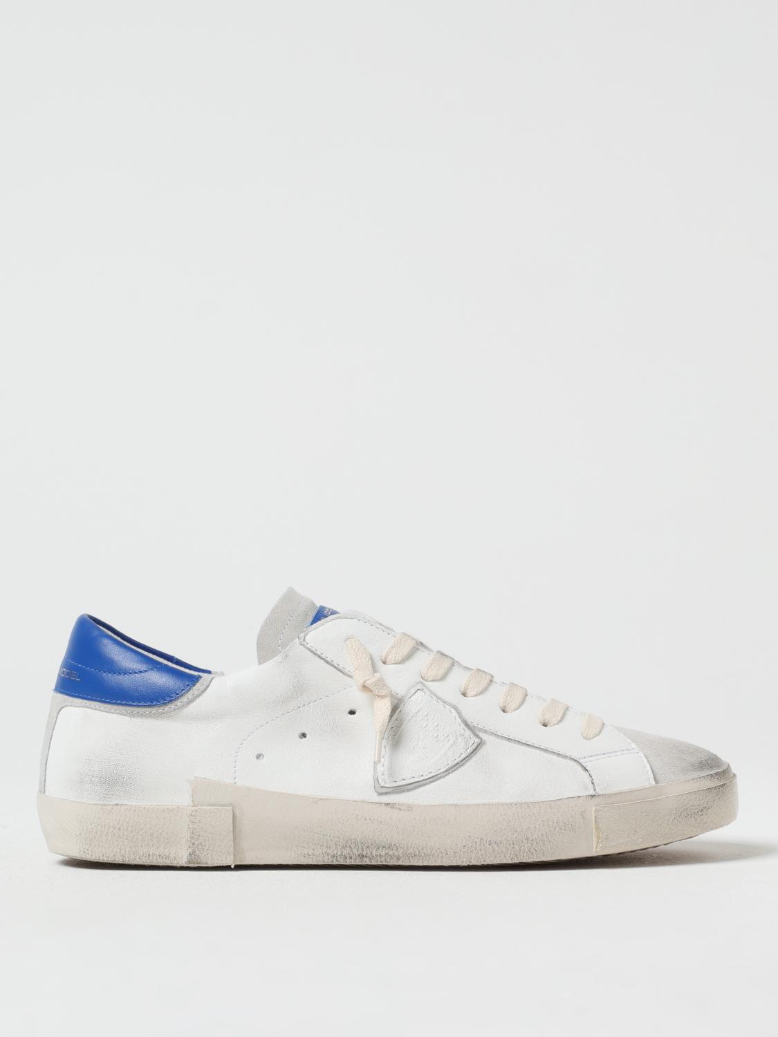 Philippe Model Sneaker Man - Itx Low Man - Electric Blue In White