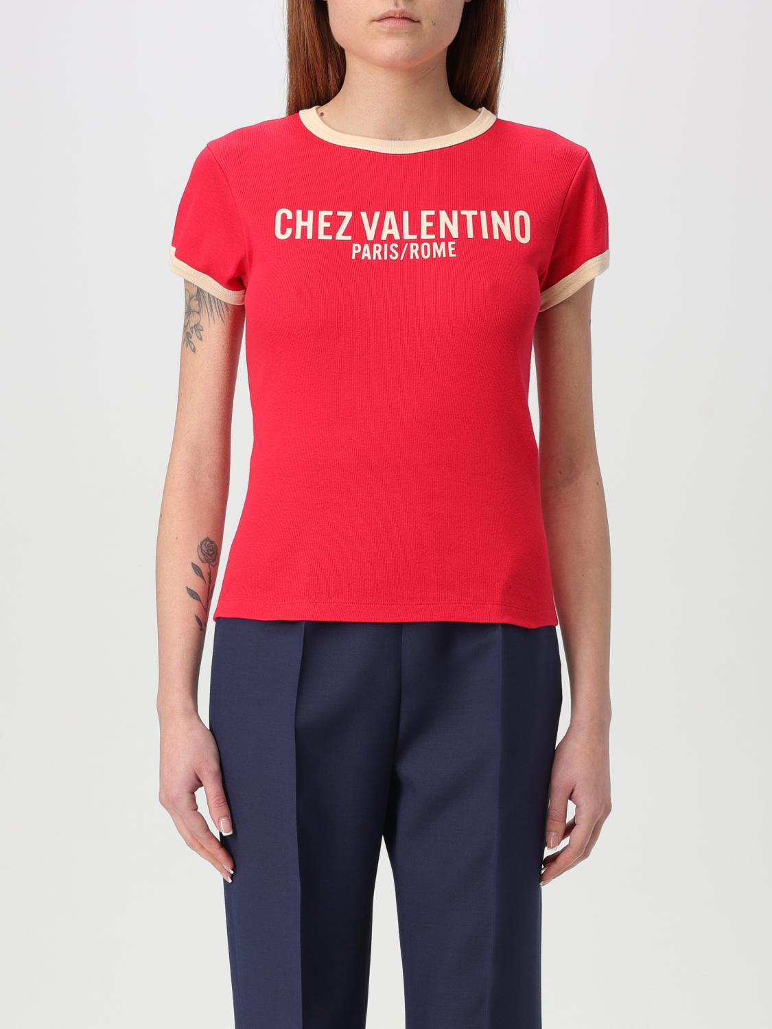 Shop Valentino T-shirt Woman Color Red