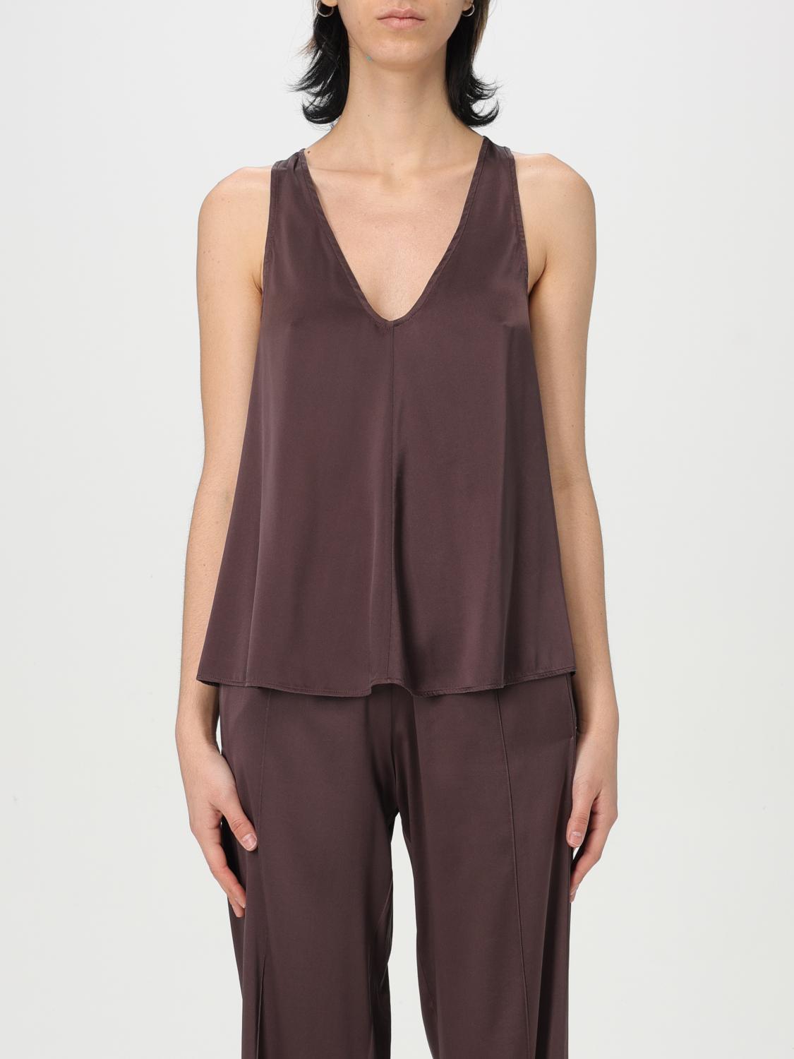 FORTE FORTE TOP FORTE FORTE WOMAN COLOR CHARCOAL G46730033