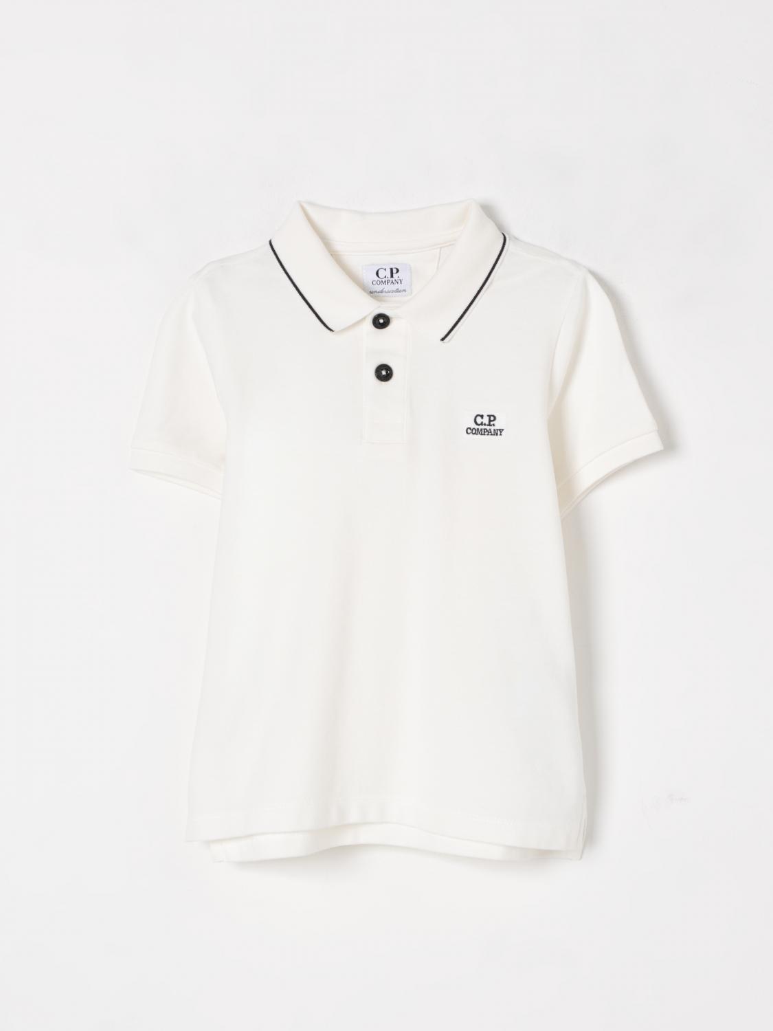 Shop C.p. Company Polo Shirt C. P. Company Kids Color White