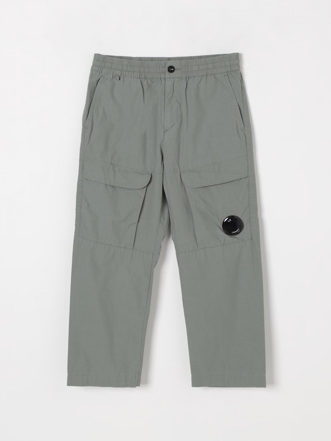 C.p. Company Pants Kids Color Green In Green