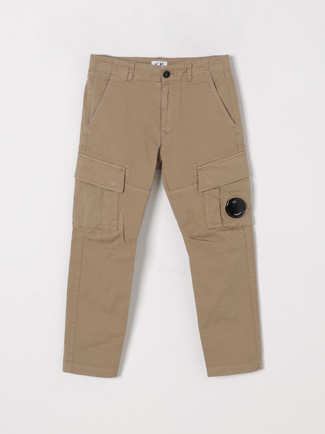 C.p. Company Pants Kids Color Beige In Beige