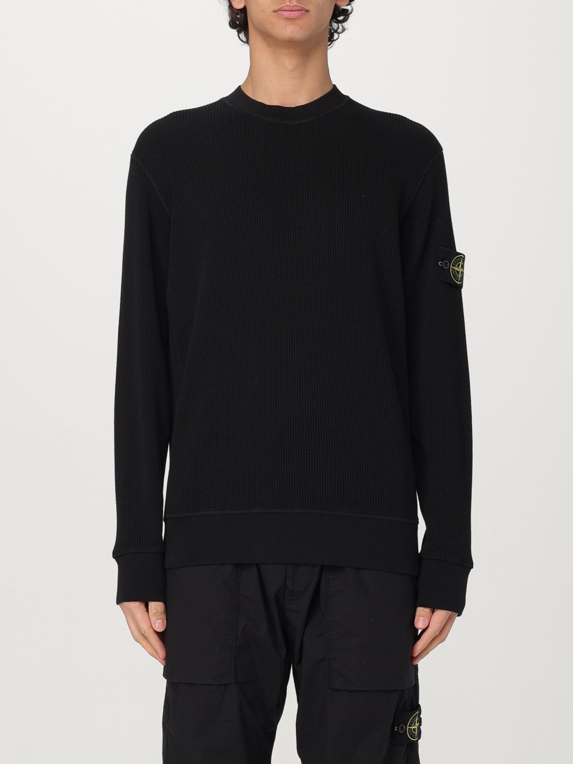 Shop Stone Island Sweatshirt Men Color Black