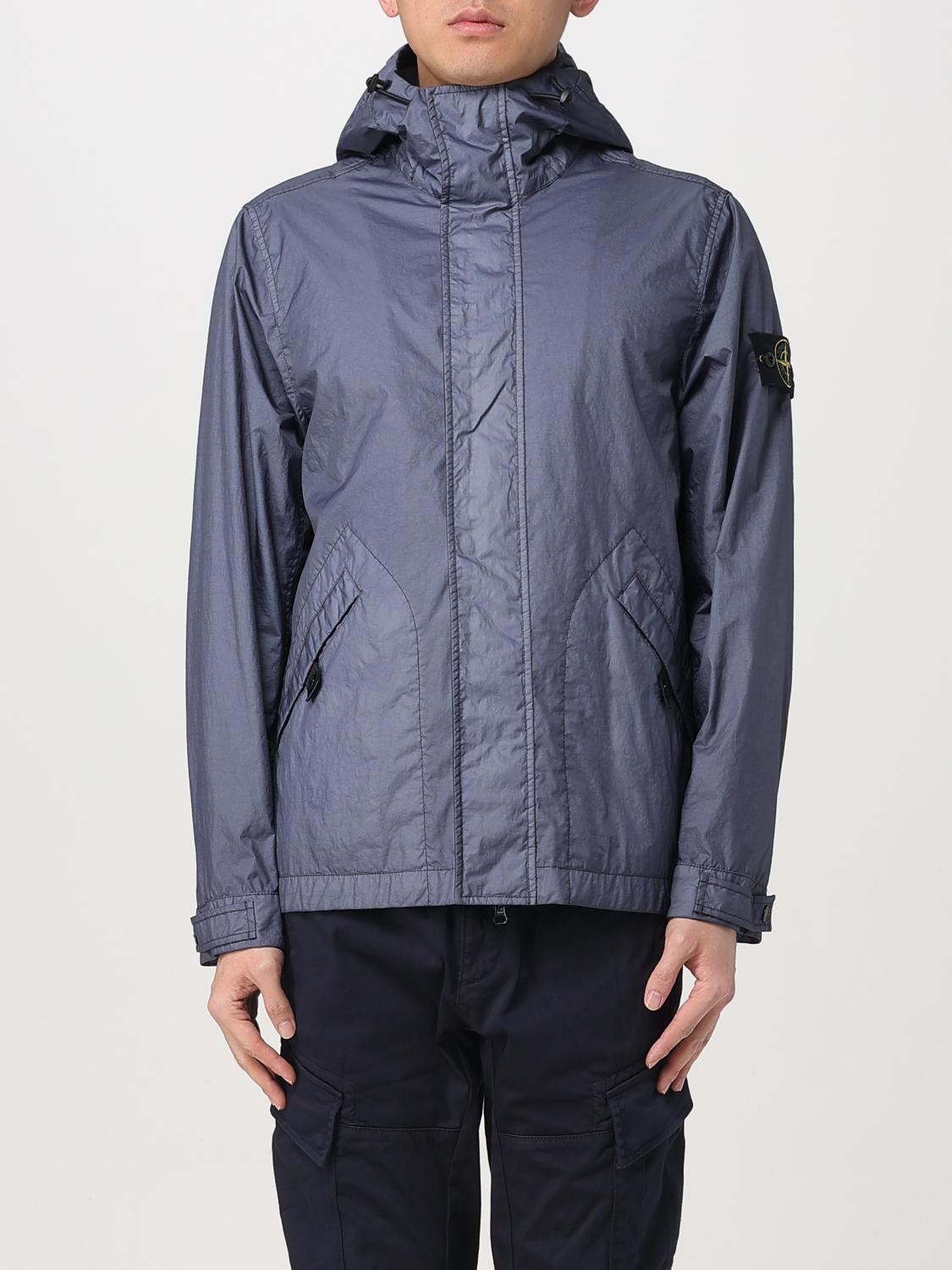 Stone Island Jacket Men Color Blue In Blue