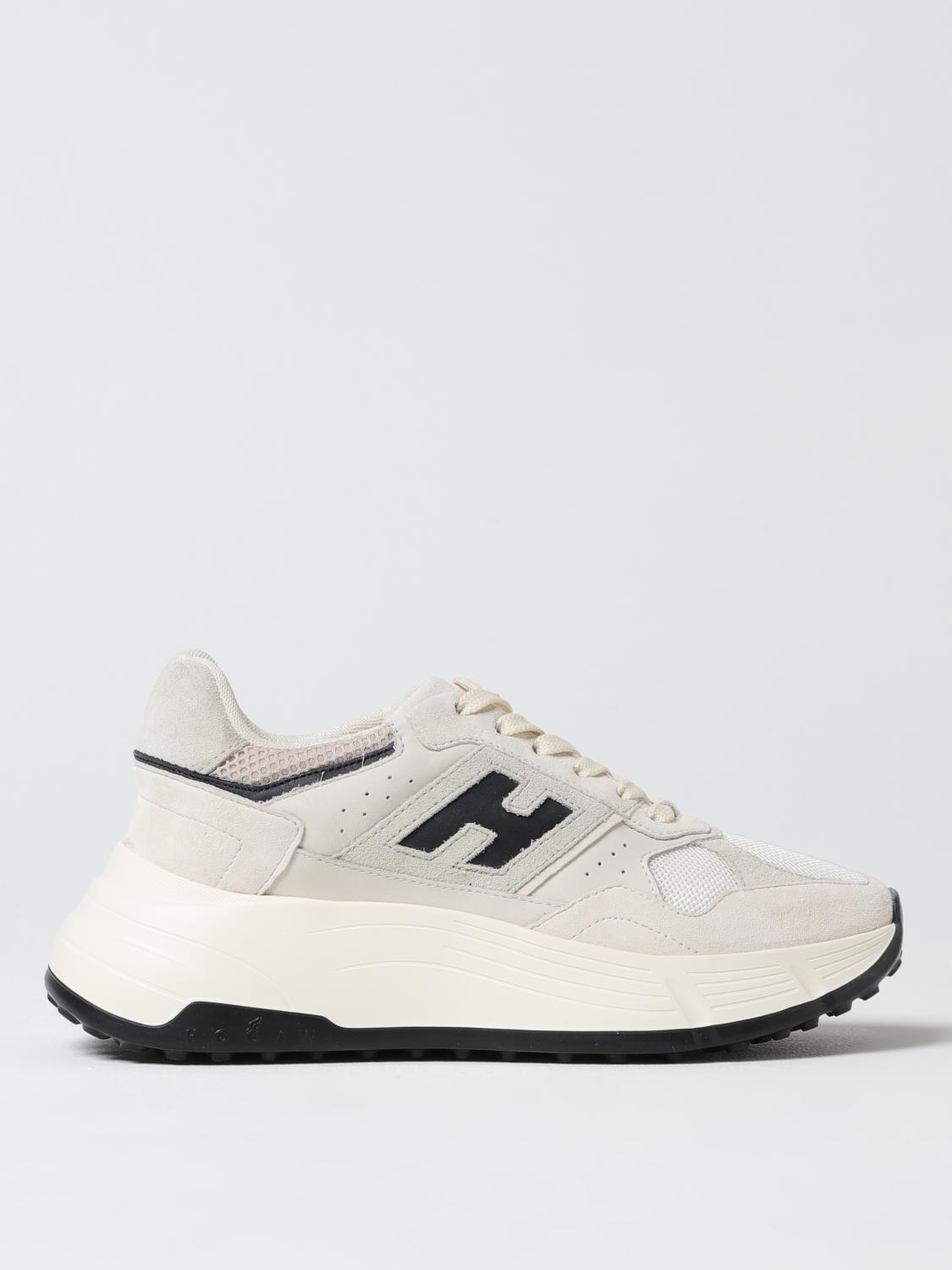 Hogan H669 Lace-up Leather Shoes In White