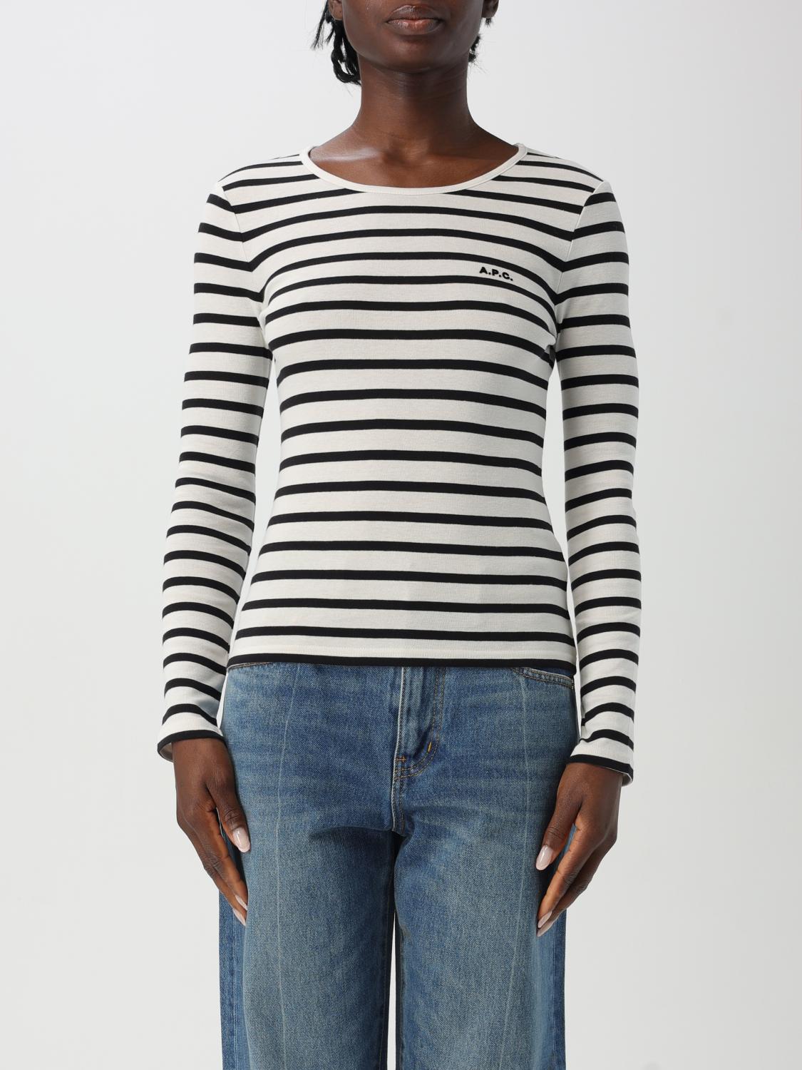 Shop Apc T-shirt A. P.c. Woman Color Beige