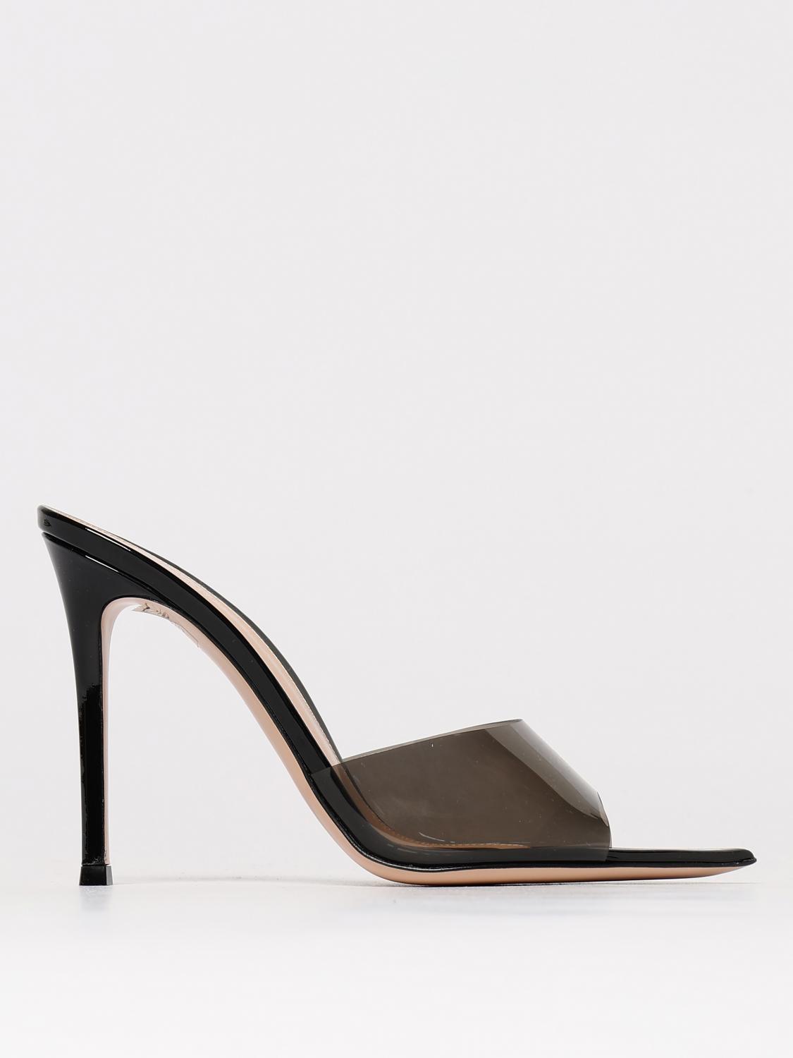 Shop Gianvito Rossi Heeled Sandals Woman Color Black