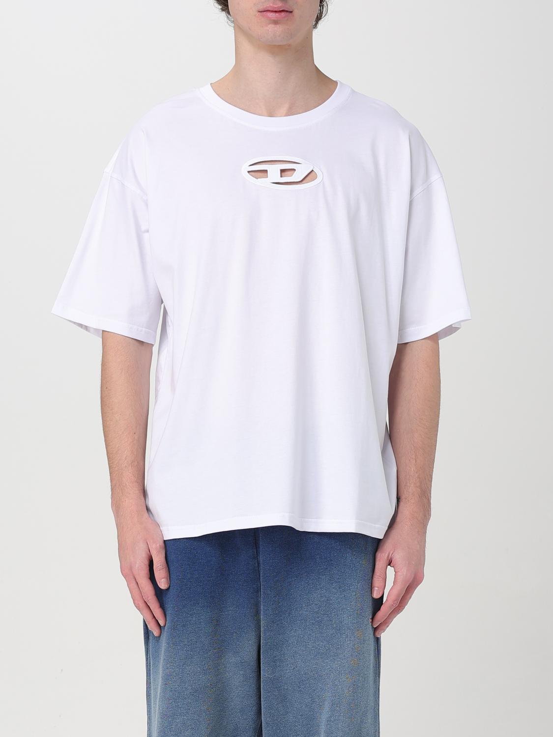 Diesel 'crew Neck Emblem T-shirt' In White
