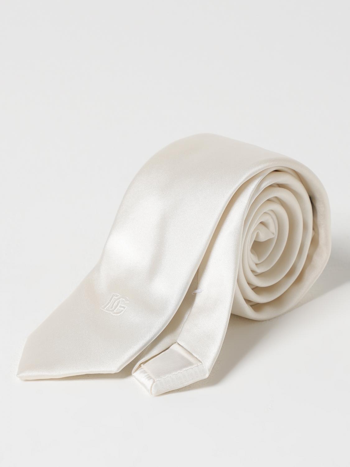 Tie DOLCE & GABBANA Men color White