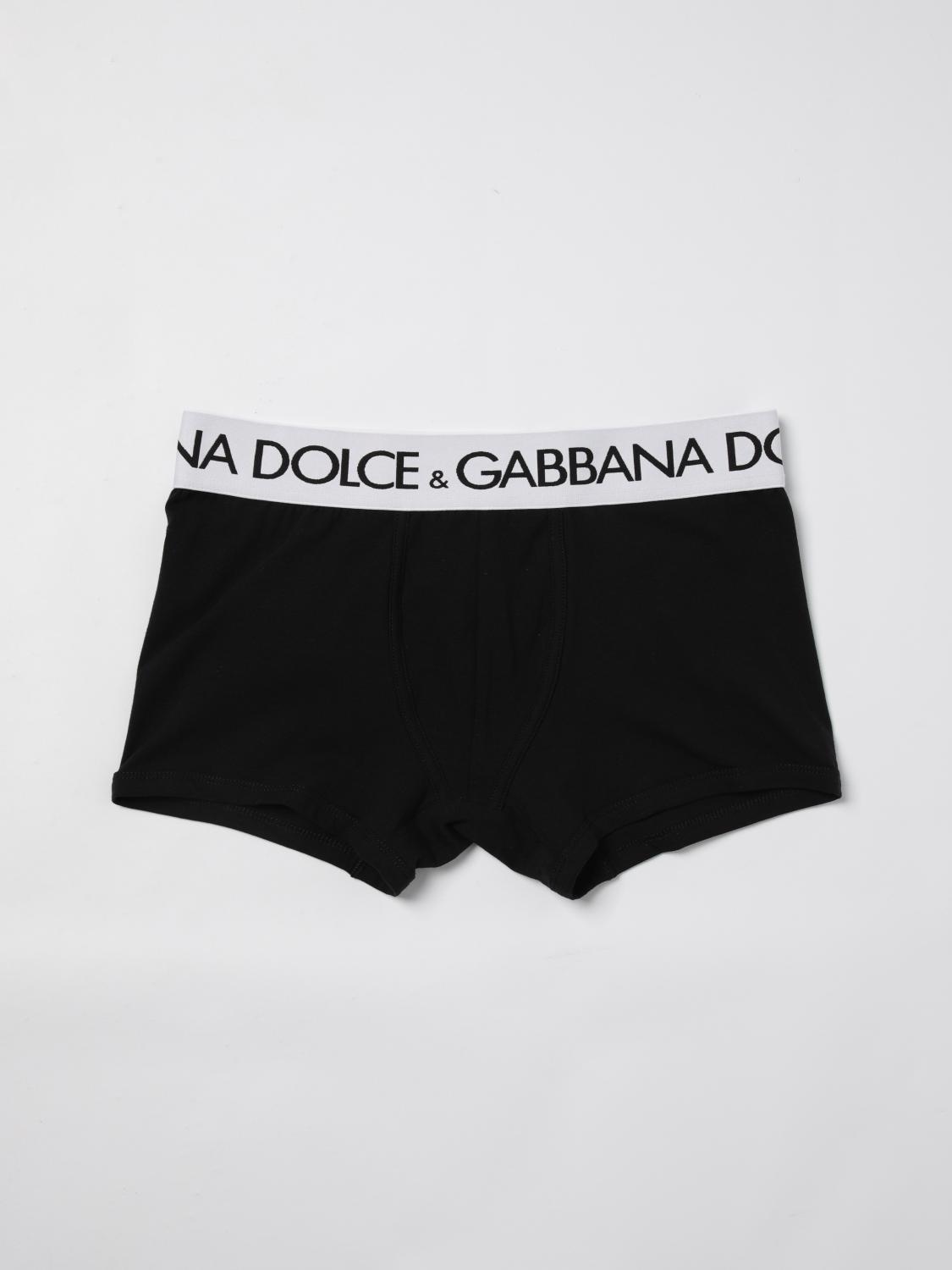 Dolce & Gabbana Two-way-stretch Cotton Jersey Long-leg Boxers In Black