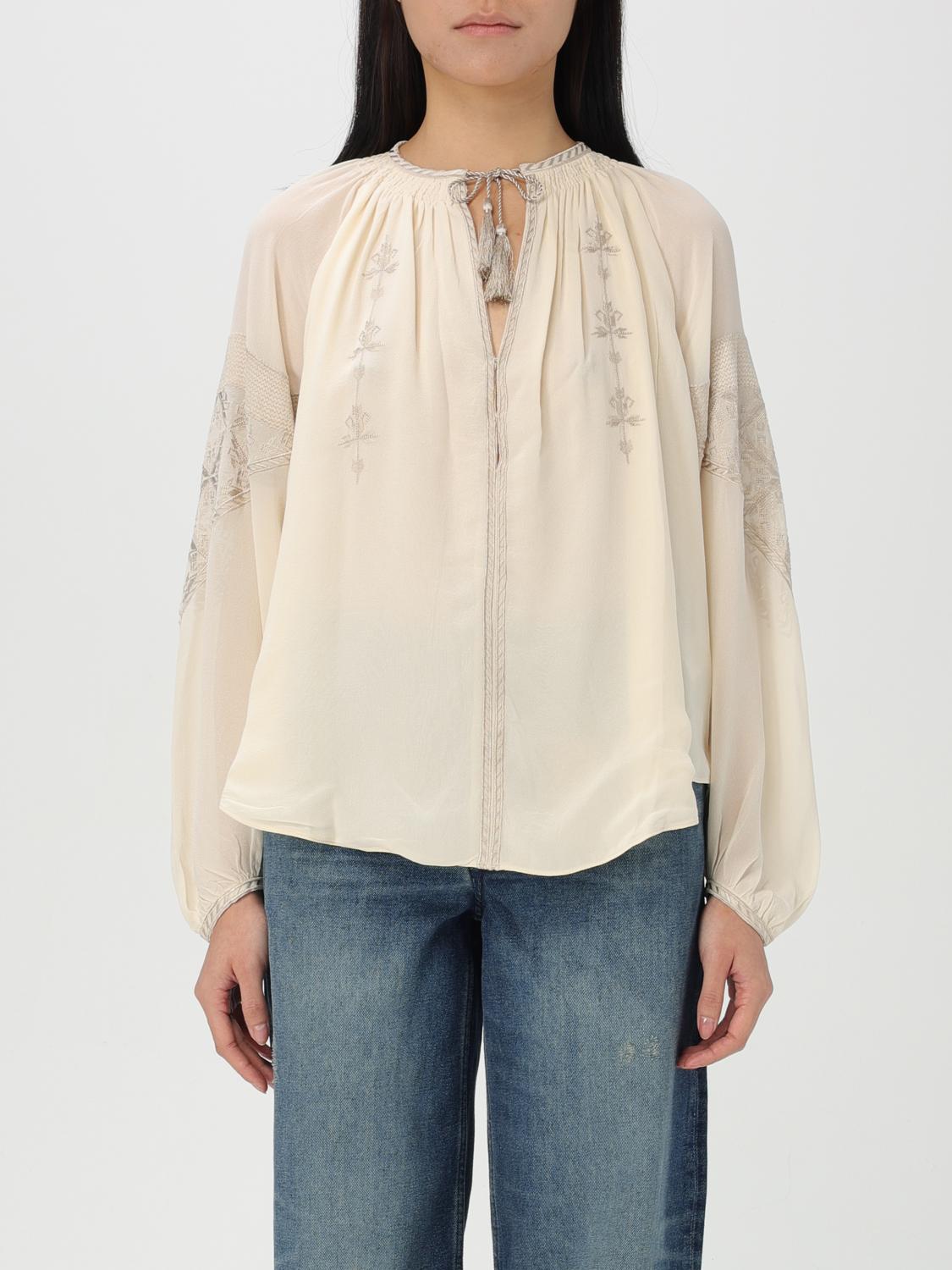 Shop Isabel Marant Top Woman Color Beige