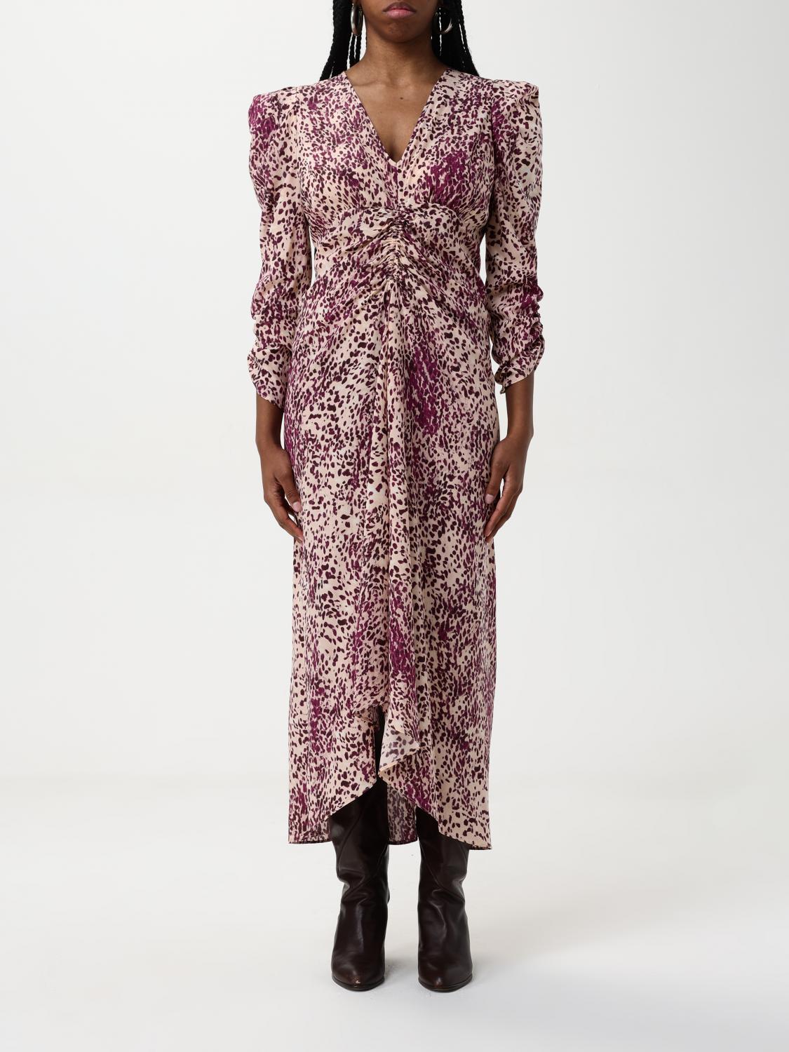 Isabel Marant Midikleid Albini Aus Einem Seidengemisch In Violet