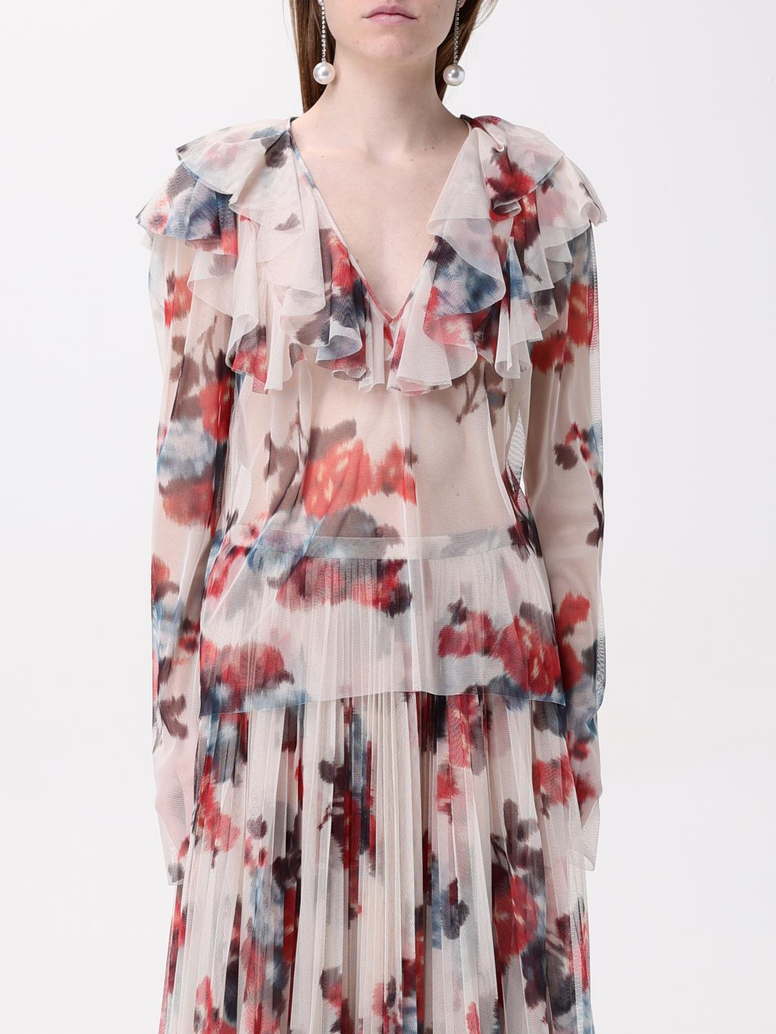 Shop Philosophy Di Lorenzo Serafini Top Woman Color Beige