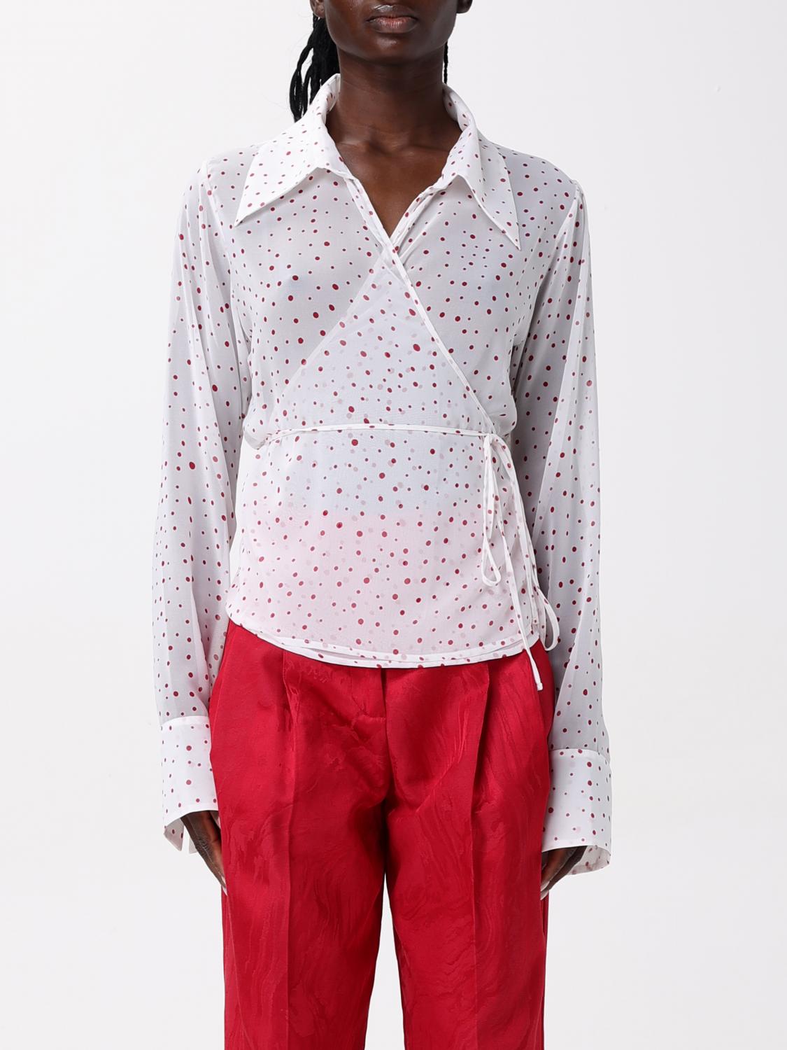 Des Phemmes Top Woman Color White In White