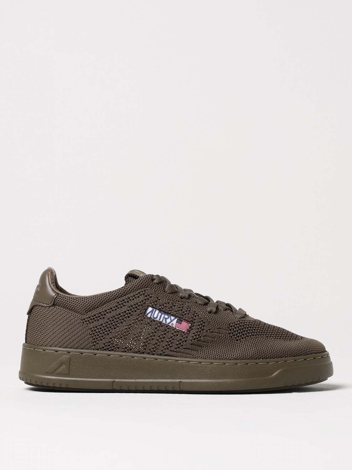 Autry Breathable Knit Low-top Sneakers With Cushioned Support In Green