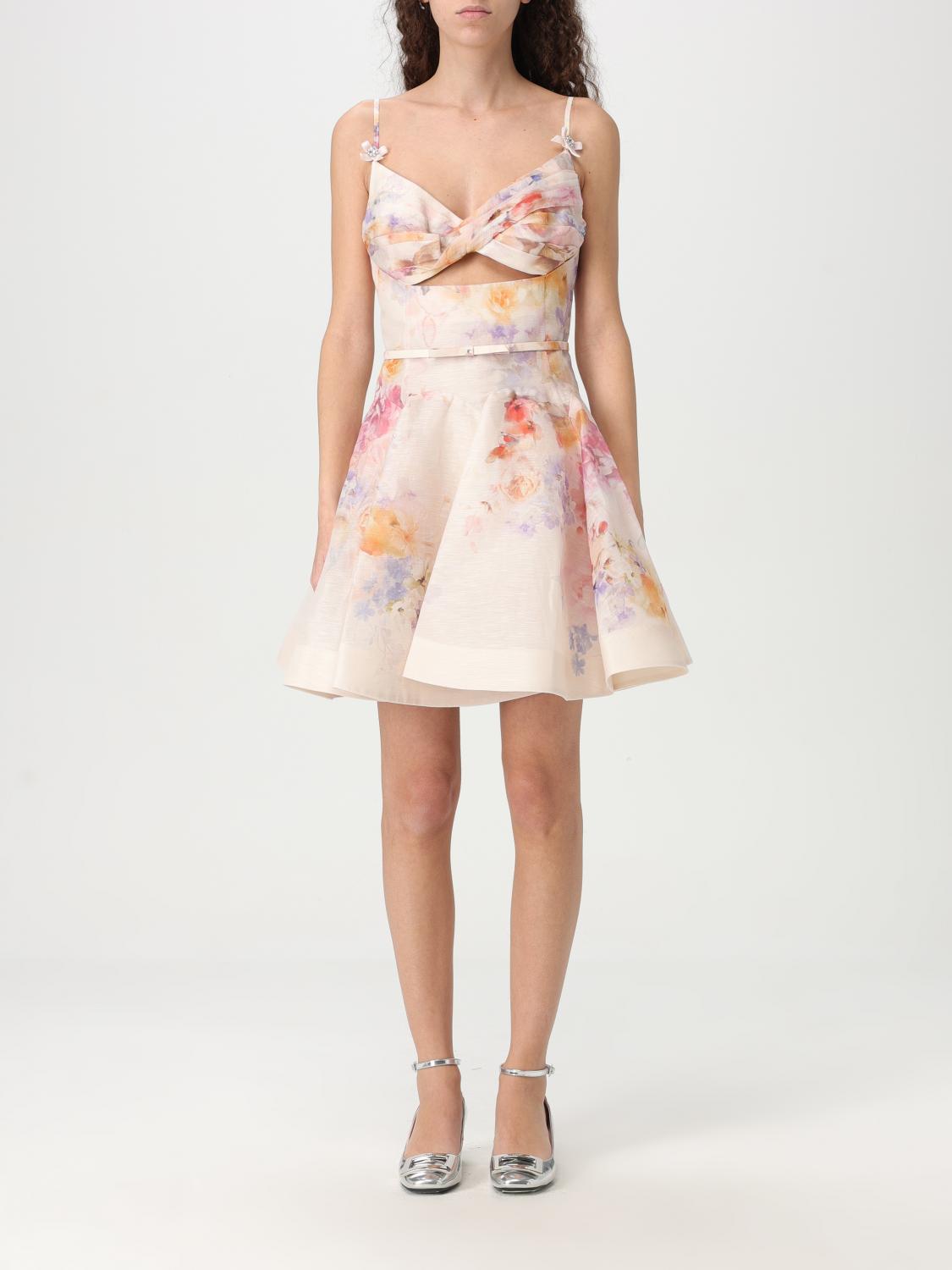 Shop Zimmermann Dress Woman Color Pink