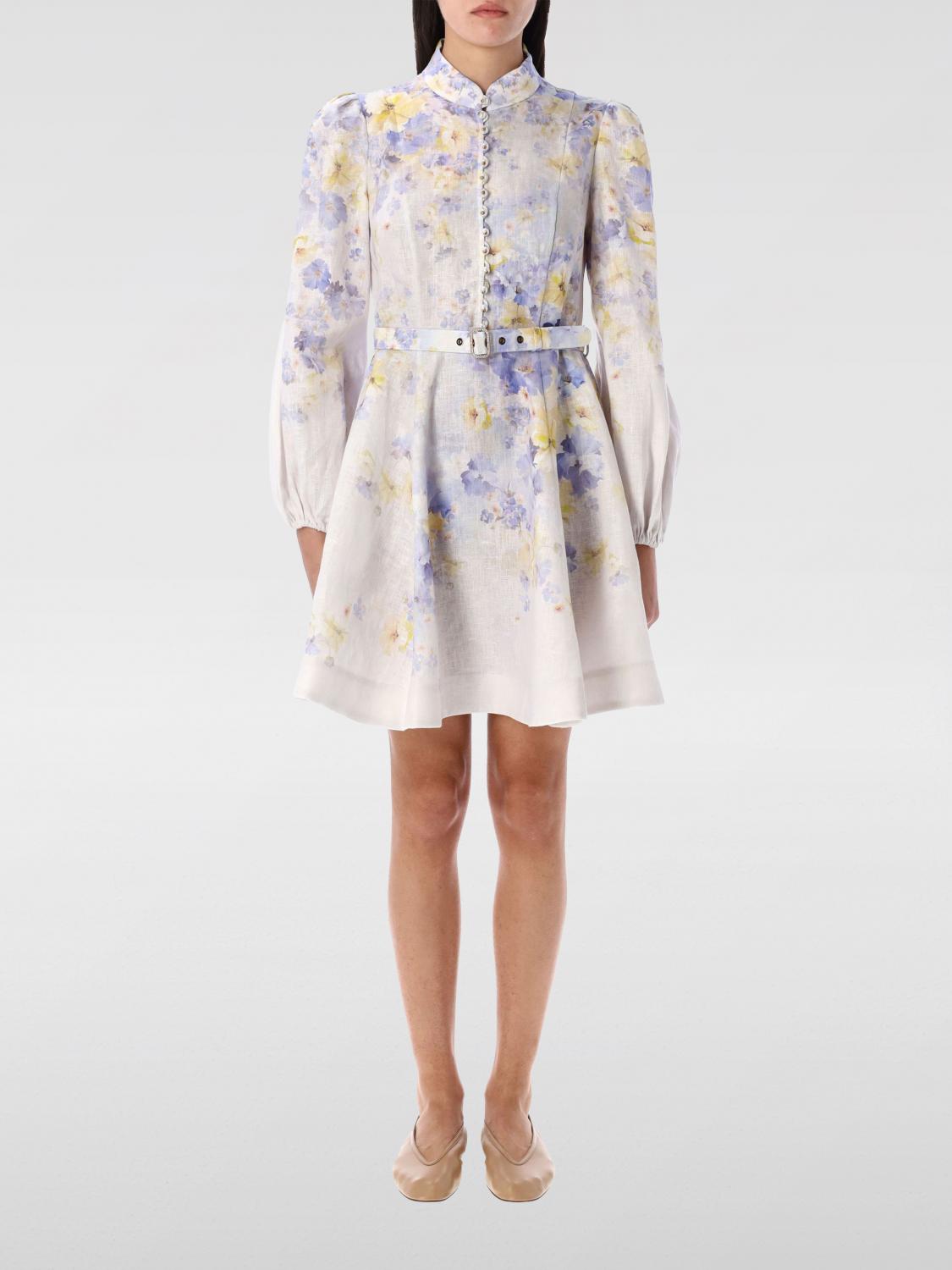 Shop Zimmermann Dress Woman Color Violet In Violett