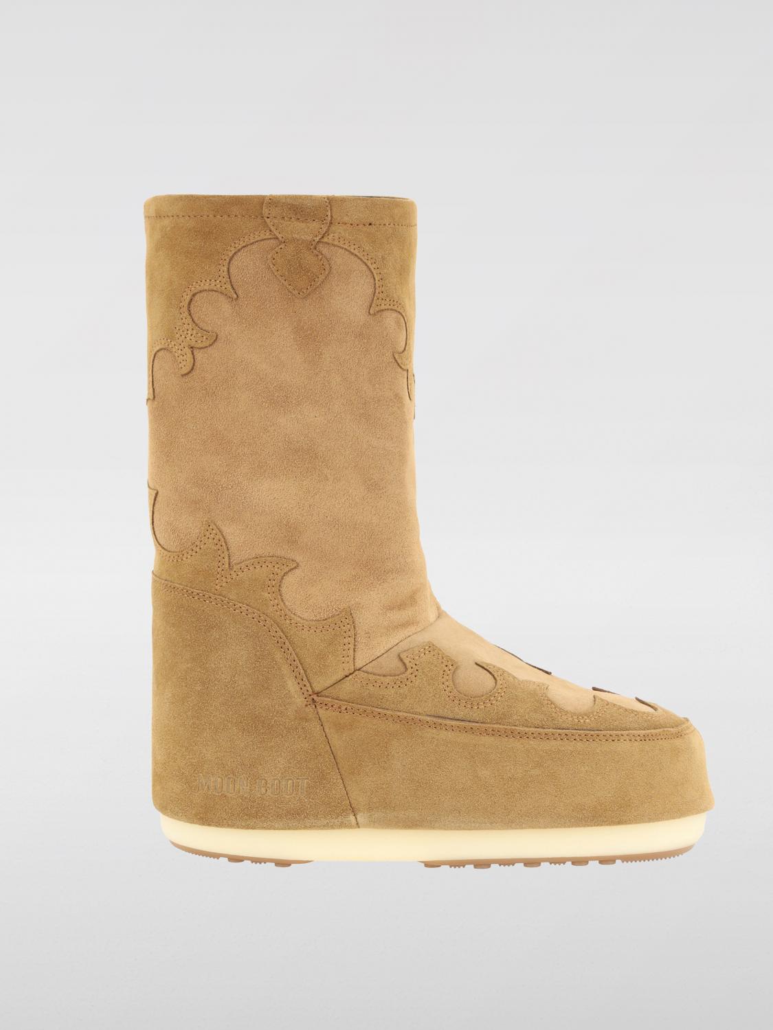 Moon Boot Icon Embrodery Boots In Brown