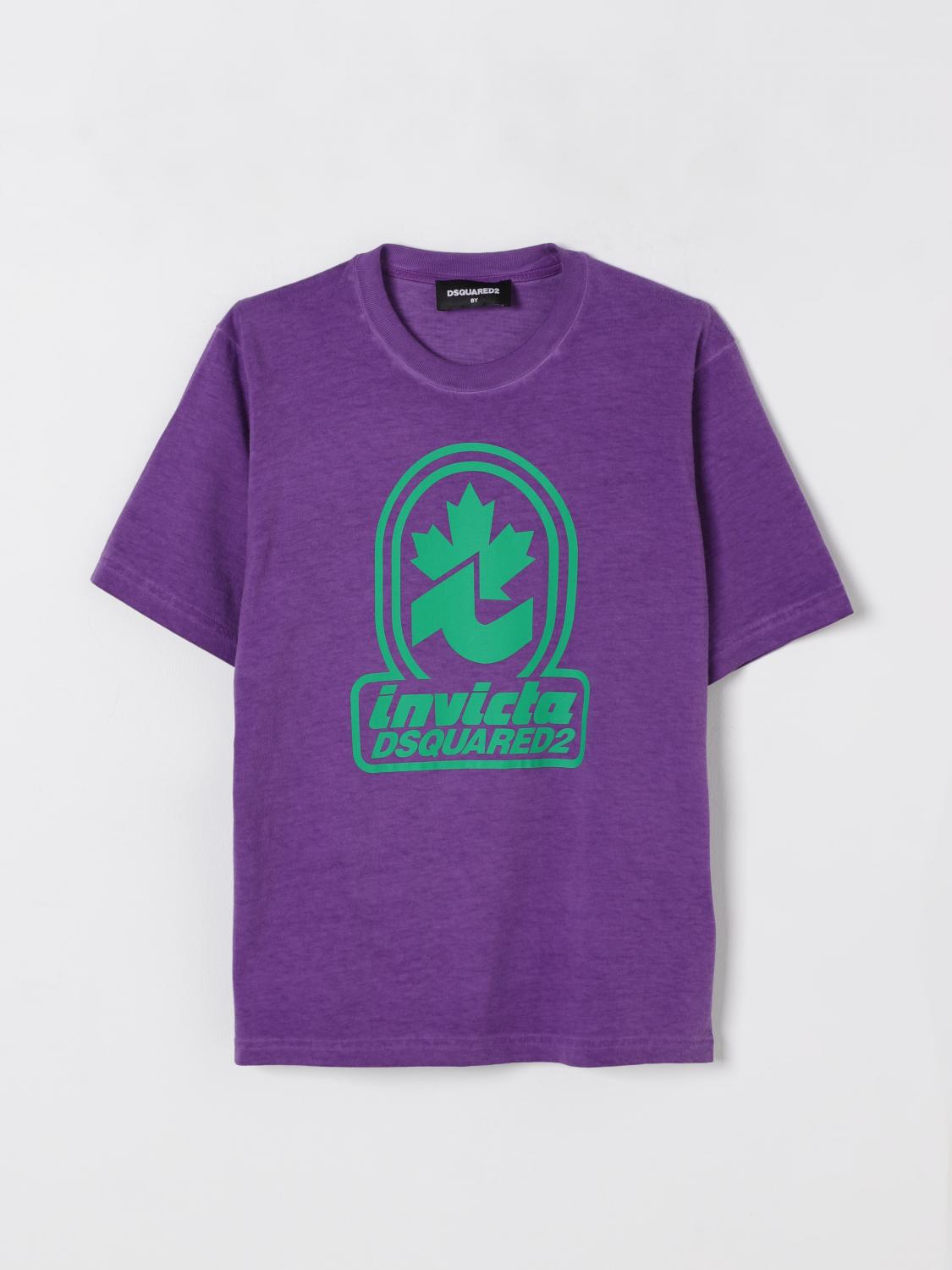Dsquared2 T-shirt Kids Color Fuchsia In Fuchsia