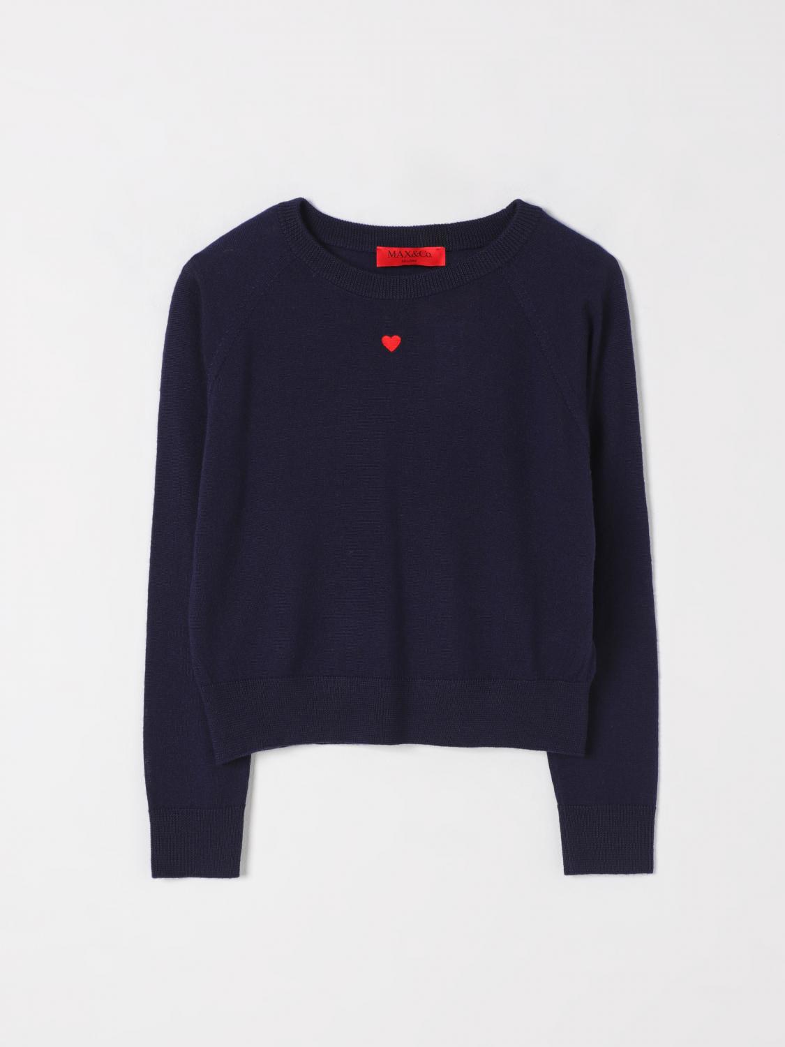 Max & Co. Kid Sweater Kids Color Indigo In Indigo