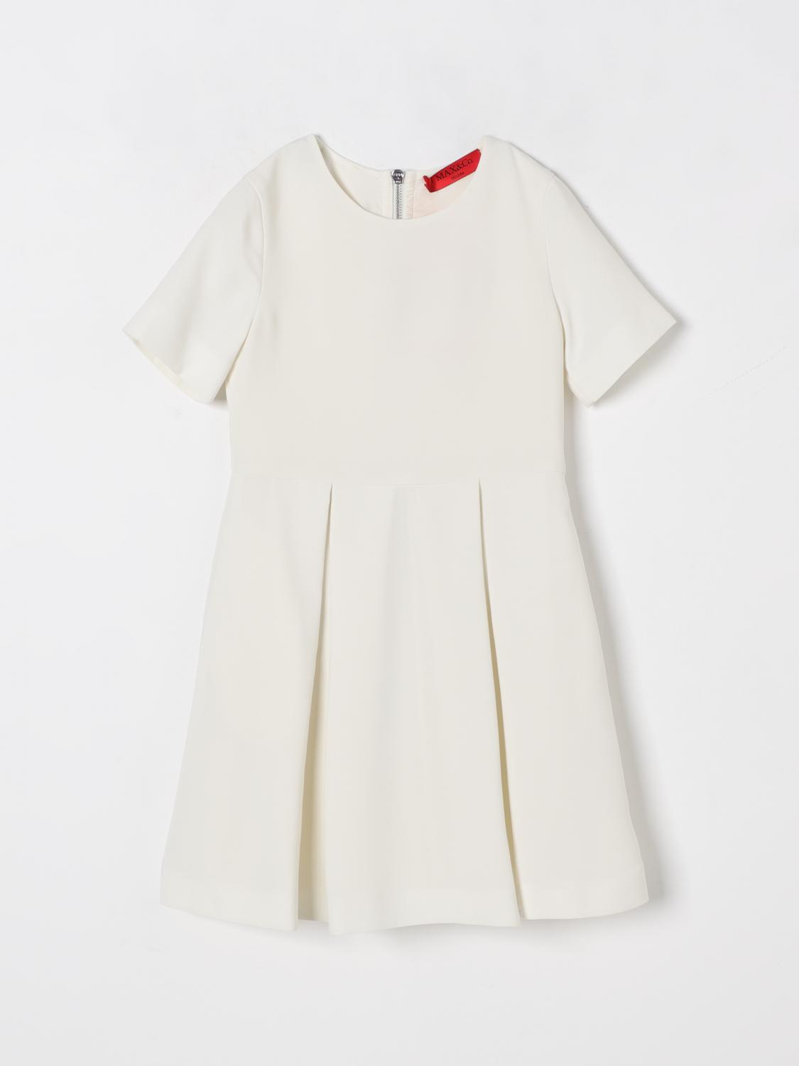 Max & Co. Kid Dress Kids Color White In White
