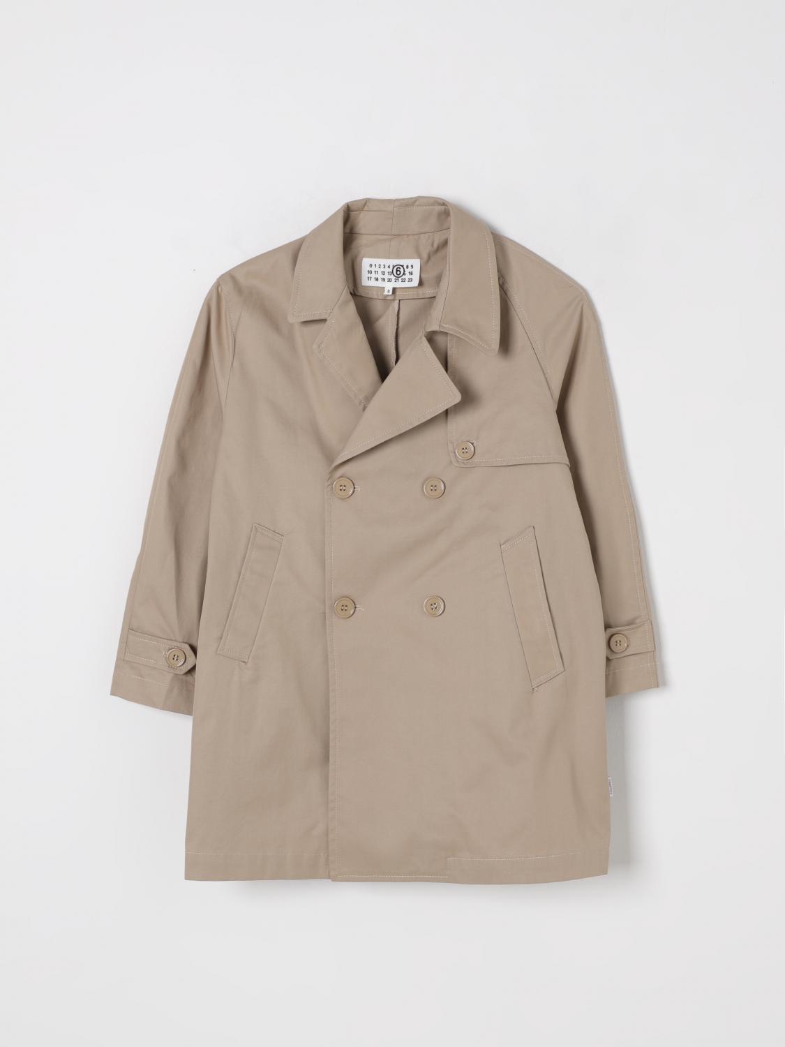 Mm6 Maison Margiela Jacket Kids Color Beige In Pink