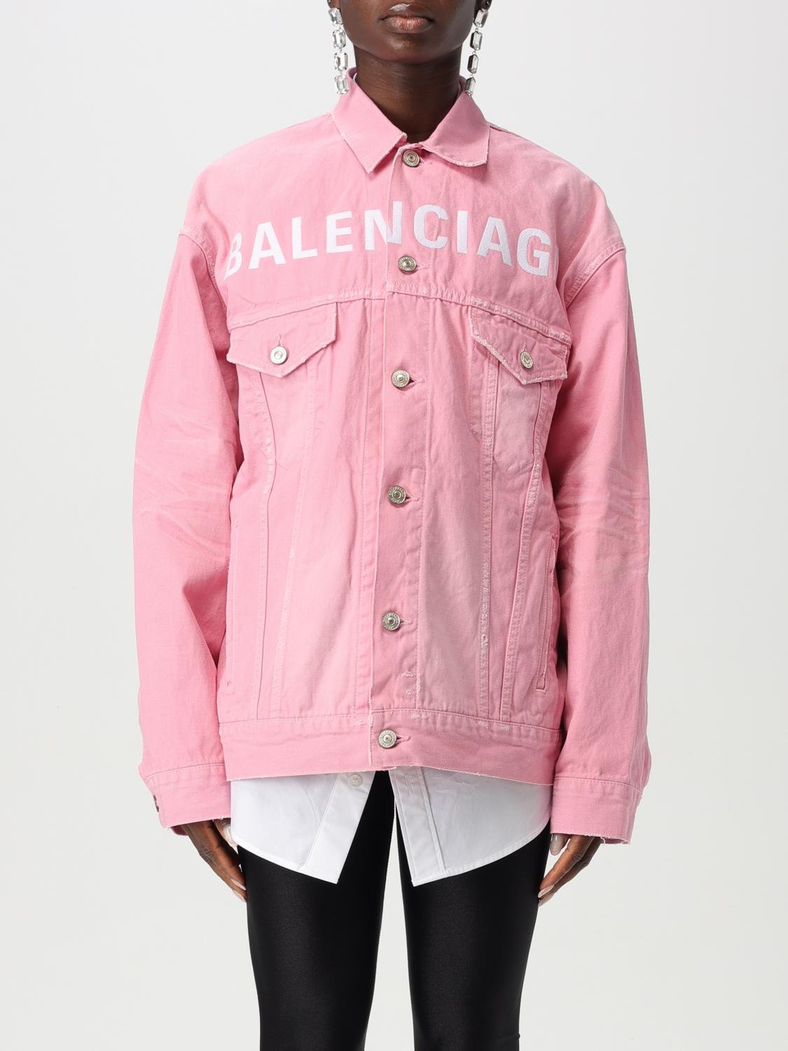 Shop Balenciaga Jacket Woman Color Pink