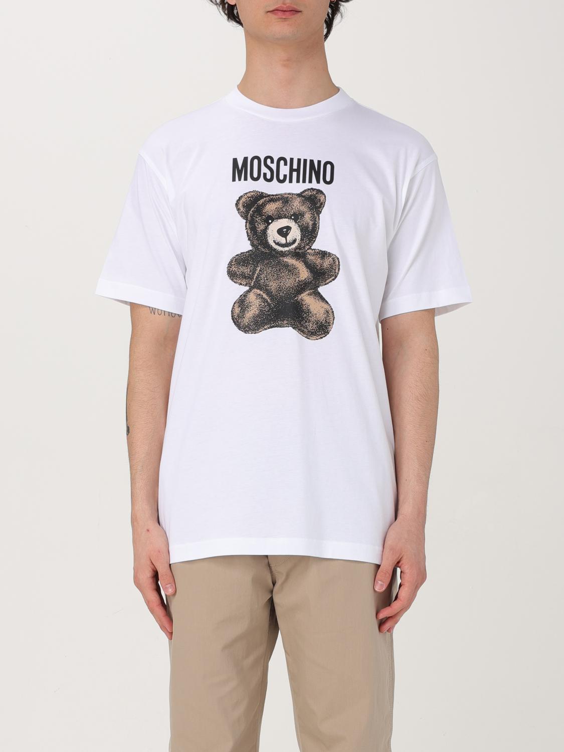 Moschino Teddy Bear Print Crewneck T-shirt In White