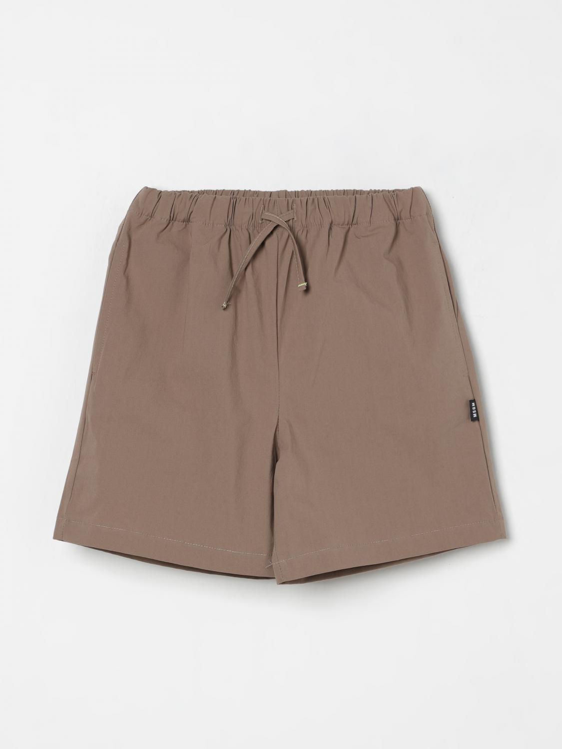 Msgm Shorts Kids Kids Color Brown In Brown