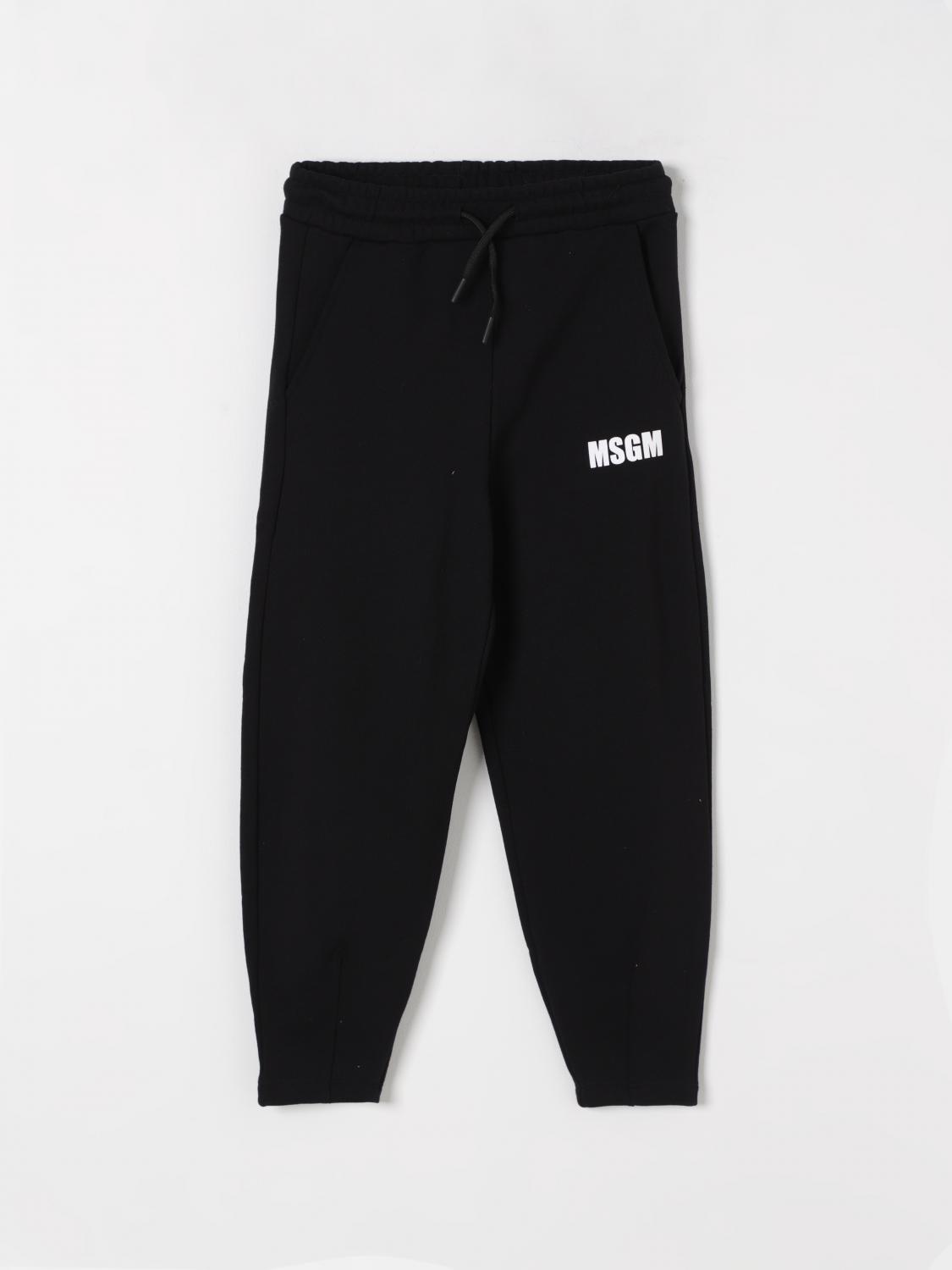 Msgm Pants  Kids Kids Color Black In Black