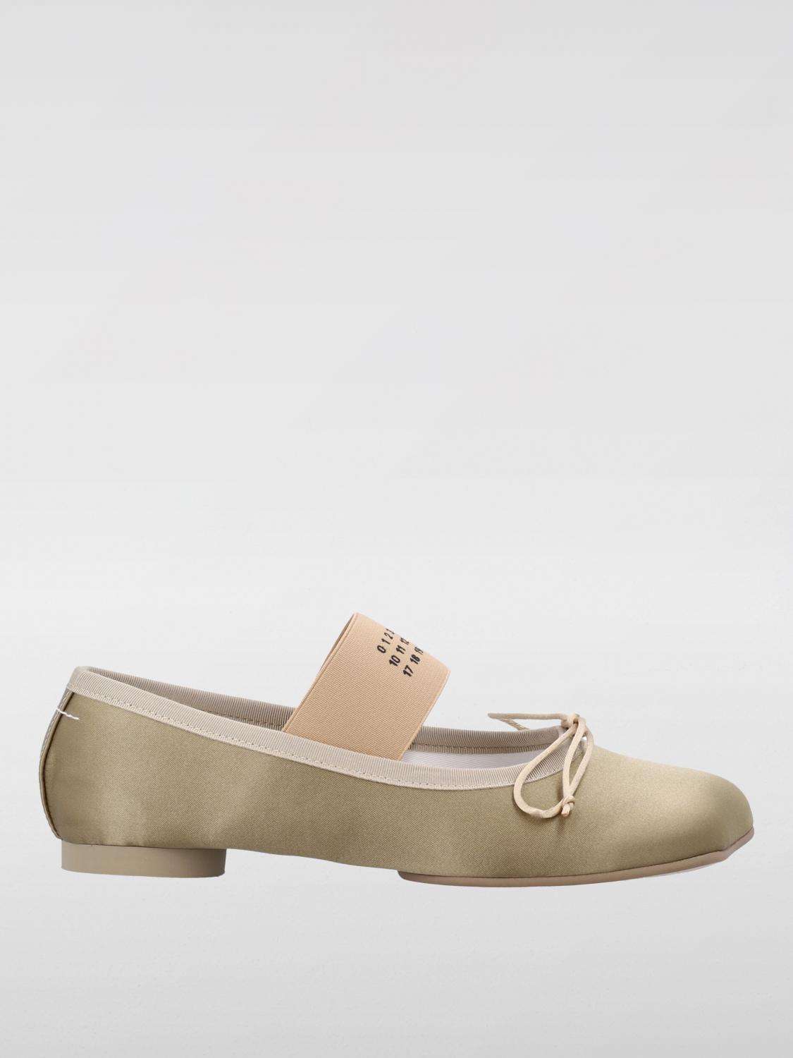 Shop Mm6 Maison Margiela Ballet Flats Woman Color Brown