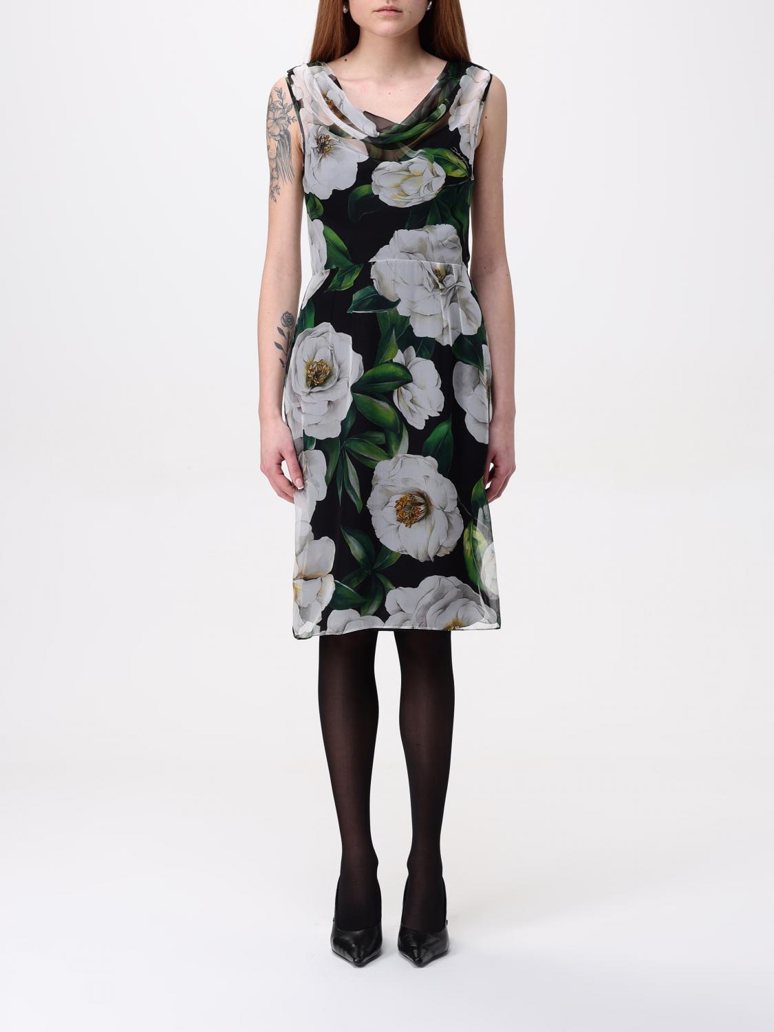 Dolce & Gabbana Dress Woman Color Yellow Cream In Yellow Cream
