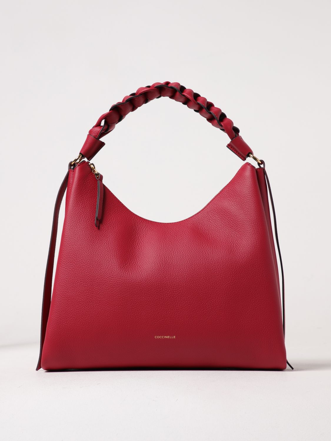 Shop Coccinelle Shoulder Bag Woman Color Wine
