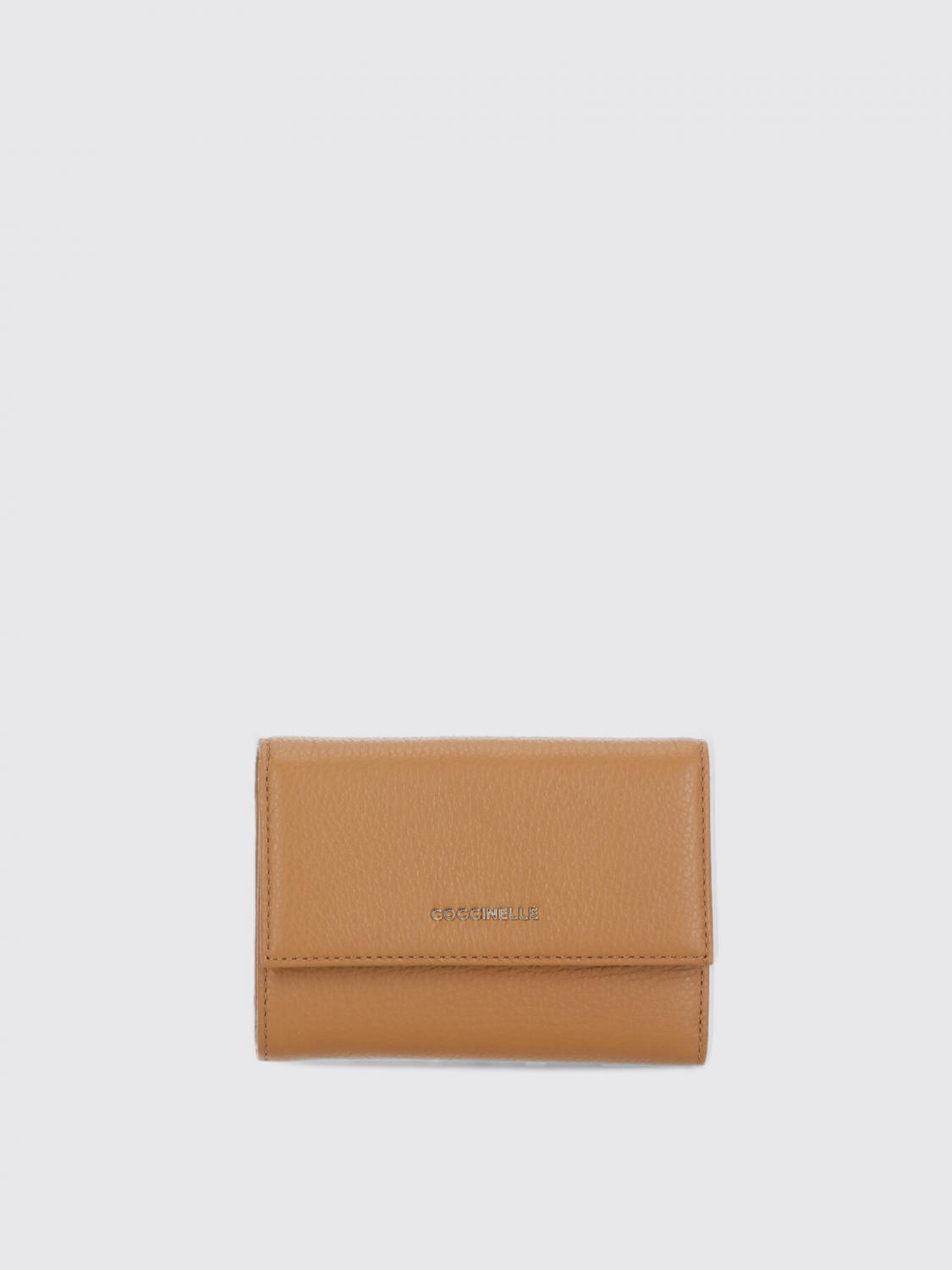 Coccinelle Metallic Soft Wallet In Brown