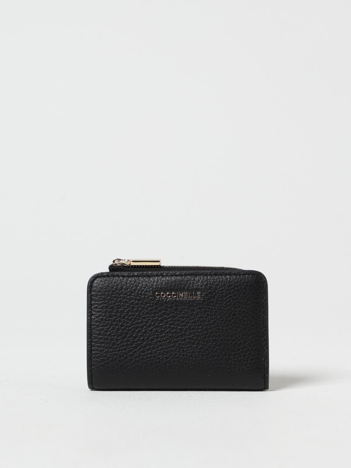 Coccinelle Black Leather Women Wallet In Black