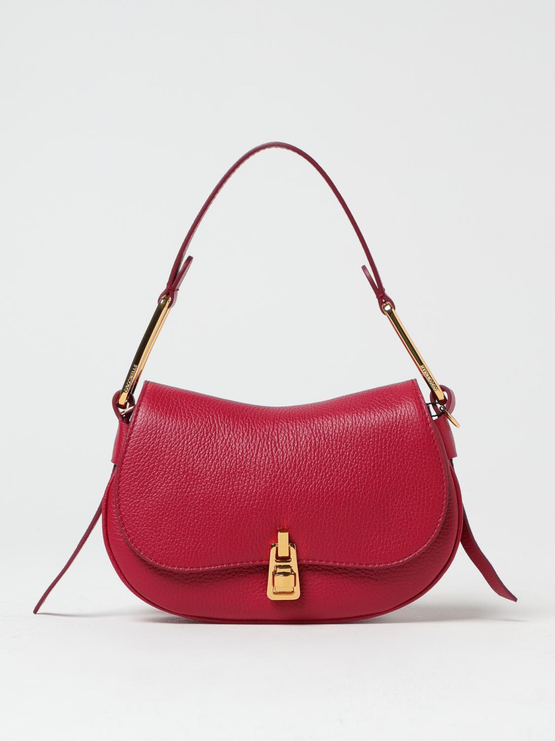 Coccinelle Multicolor Leather Handbag In Red