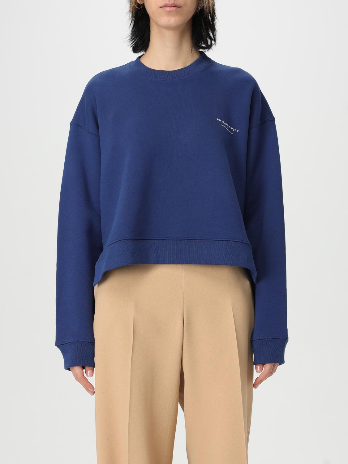 Philosophy Di Lorenzo Serafini Sweatshirt Woman Color Blue In Blue
