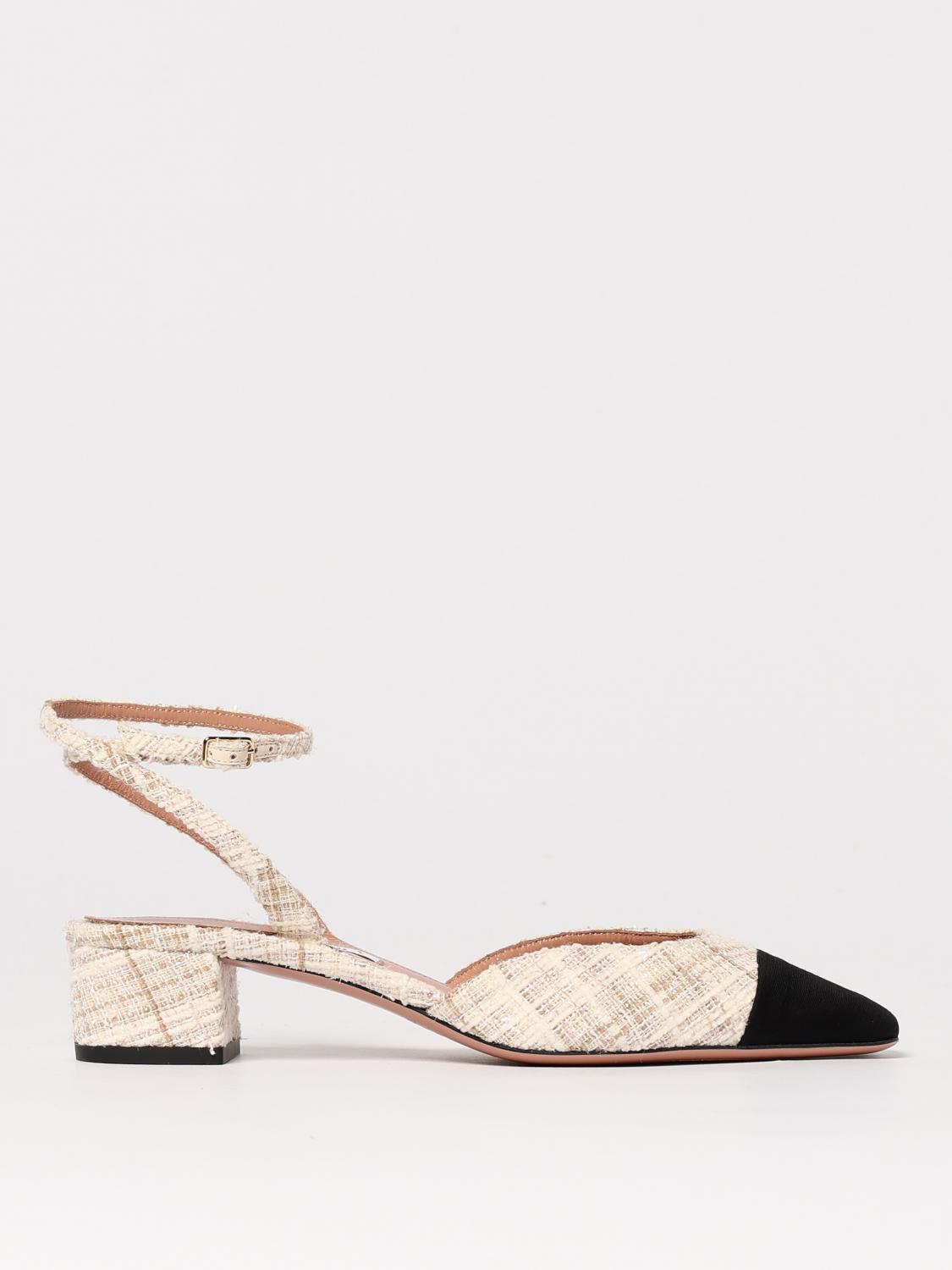 Aquazzura With Heel In Milk